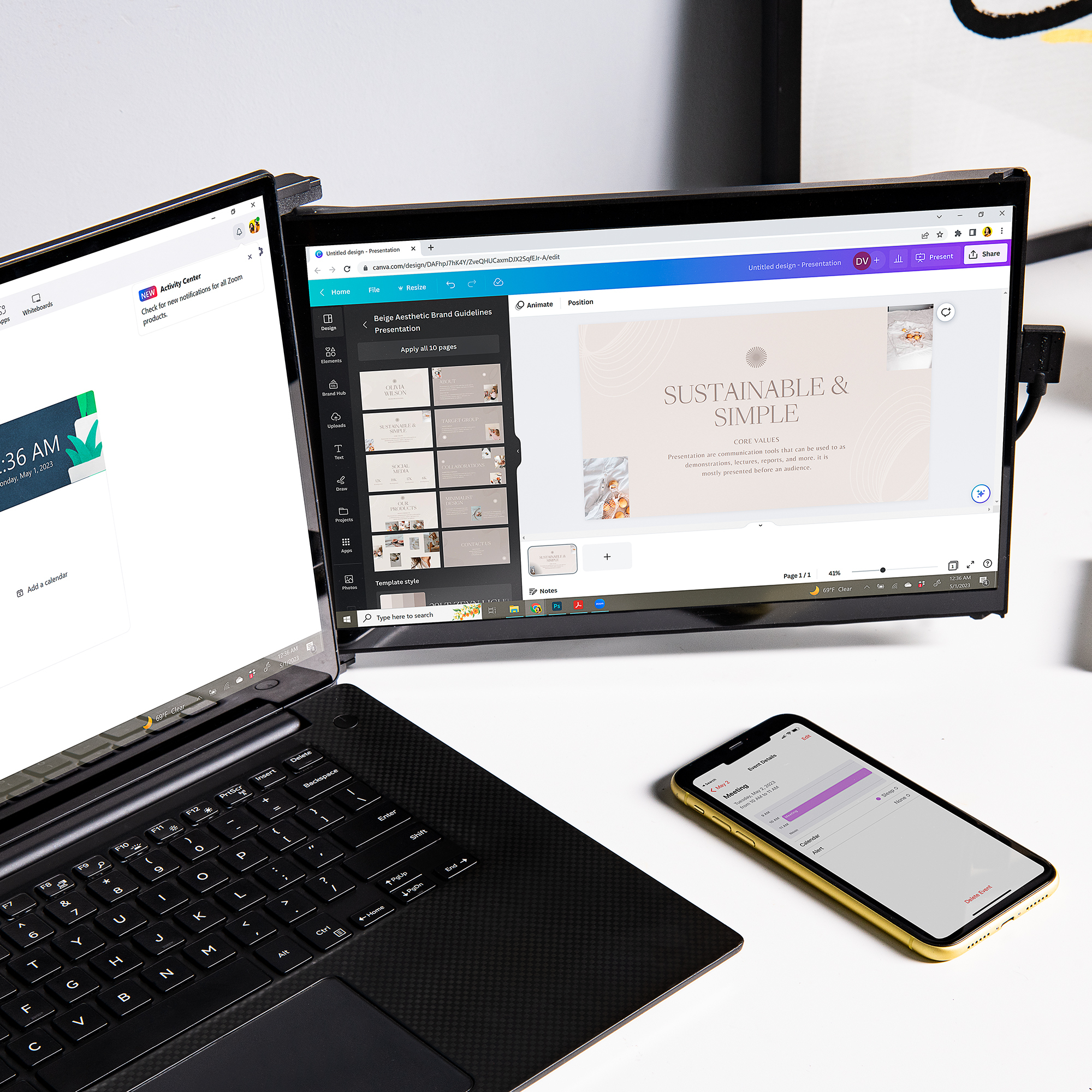 Mobile Pixels Duex Max DS 14,1" Portable Monitor -kannettava näyttö