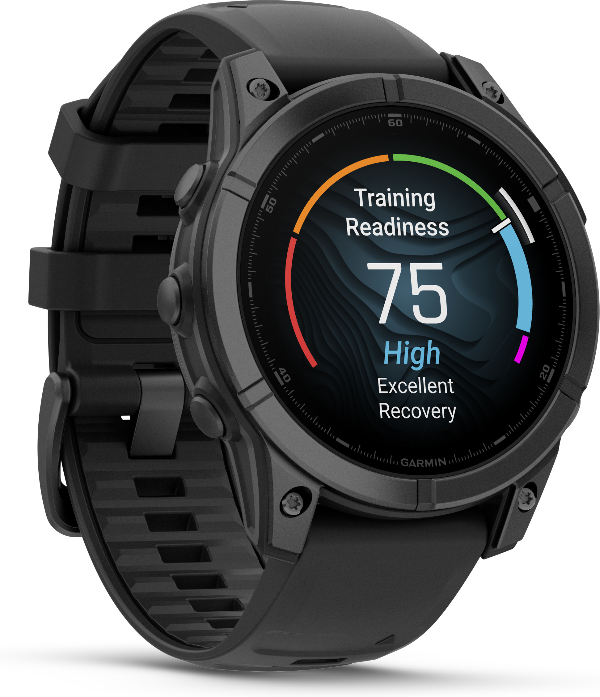 Garmin Fenix E -urheilukello, 47 mm, teräksenharmaa / musta