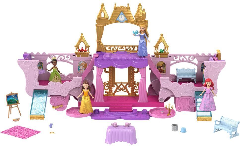 Disney Princess 2-in-1 - vaunuista linnaksi -leikkisetti
