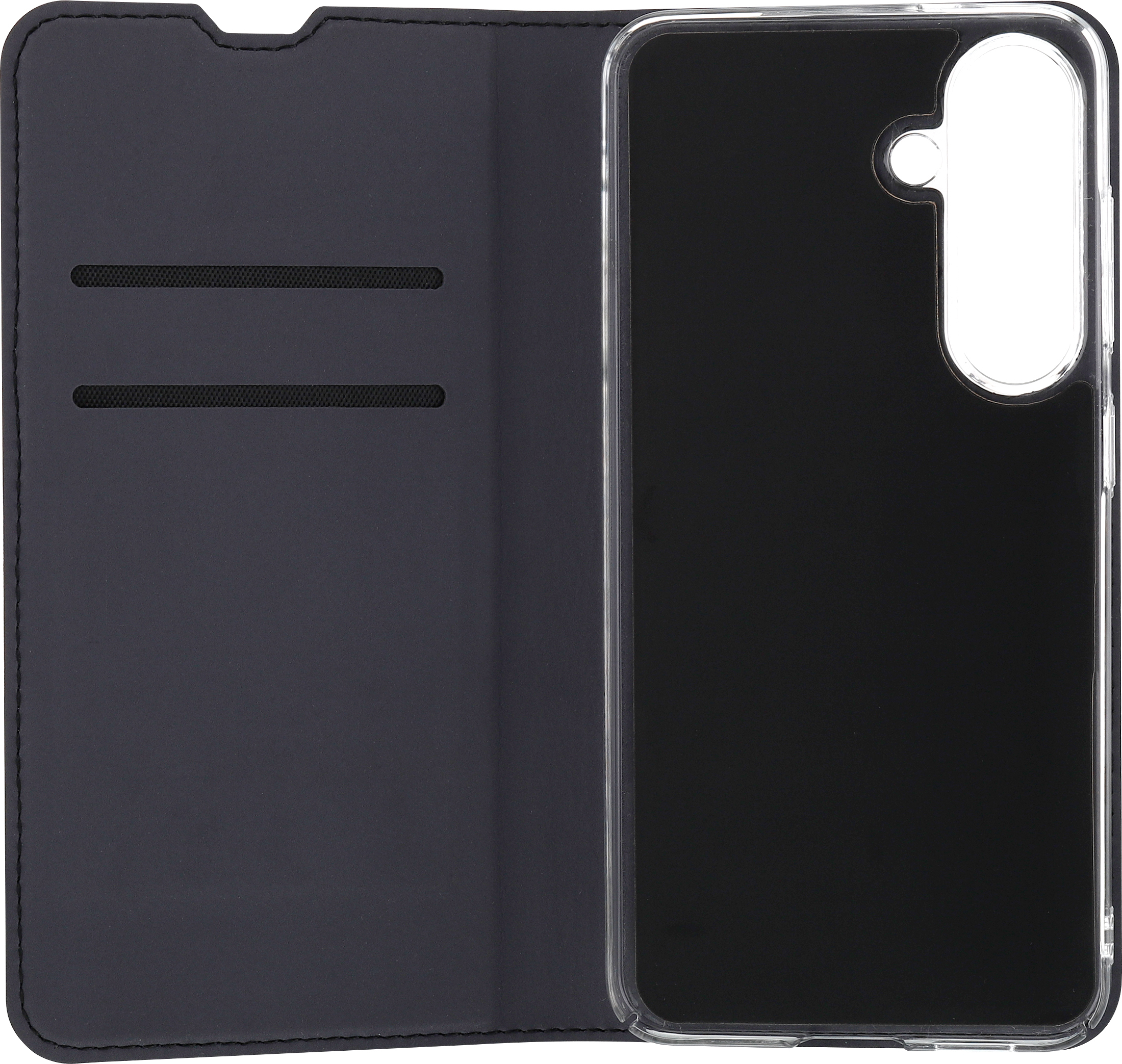 FoneKit BookCase -suojakotelo, Samsung Galaxy S25, musta