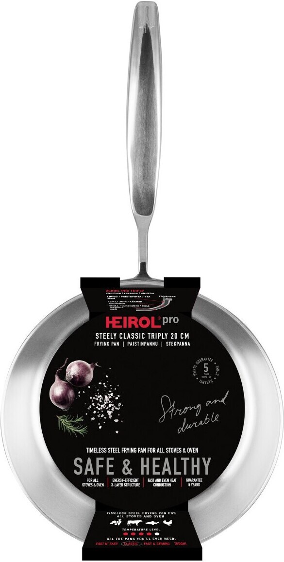 Heirol Steely Classic Triply -paistinpannu, 20 cm