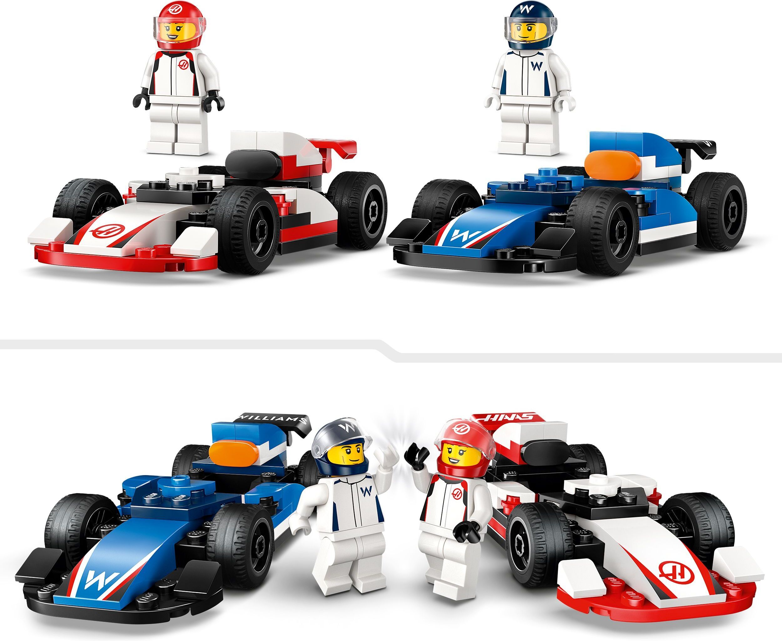 LEGO City 60464 – F1-kilpa-autot Williams Racing ja Haas F1