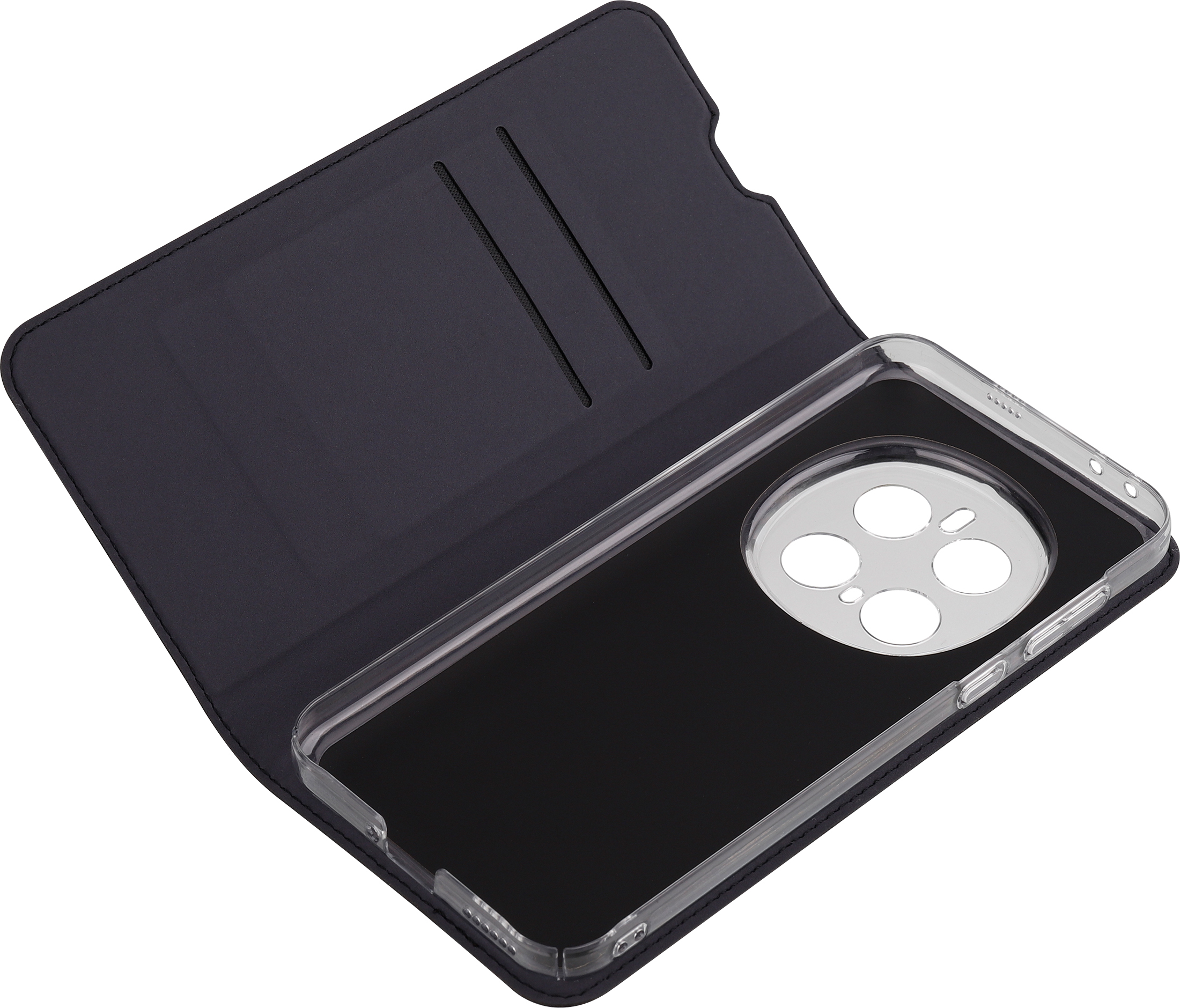Fonekit Bookcase -suojakotelo, Honor Magic7 Pro, musta