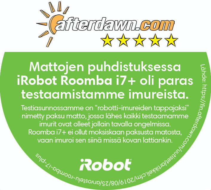 iRobot Roomba i7+ -robotti-imuri