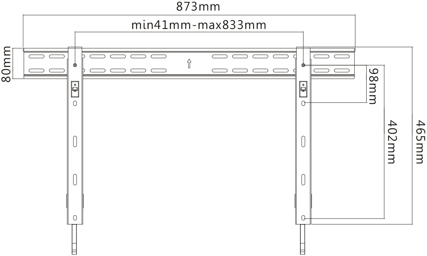 Mozi Slim Series FWM-1 32-55" television seinäteline