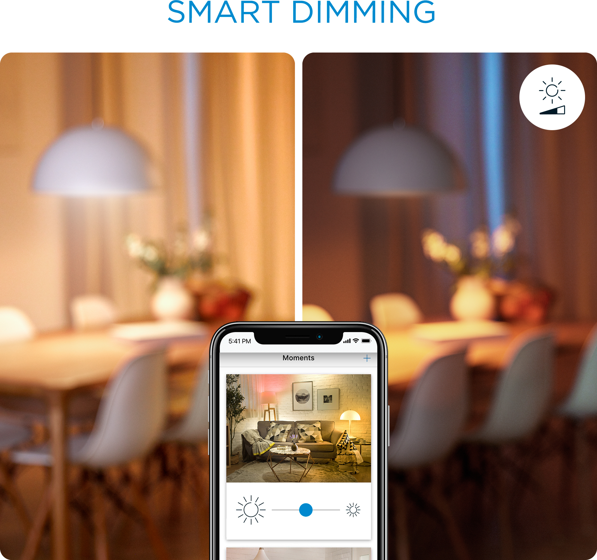 WiZ älylamppu, E27, tunable white - valkoisen valon sävyt, Wi-Fi, 2700-6500 K, 1521 lm