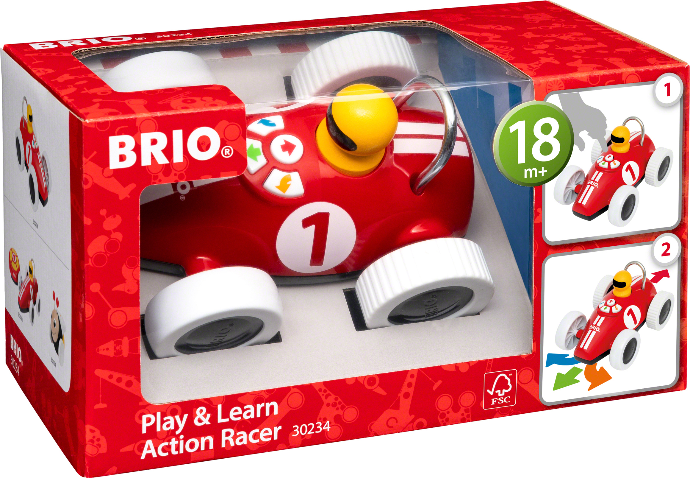 BRIO 30234 - Opettavainen kilpa-auto