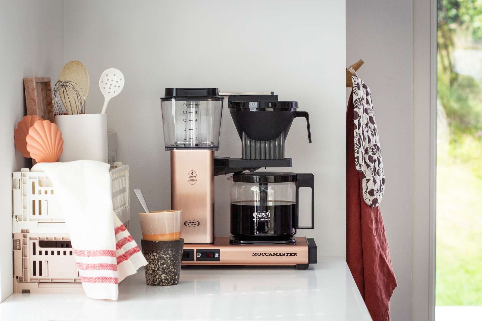 Moccamaster Optio kahvinkeitin, ruusukulta