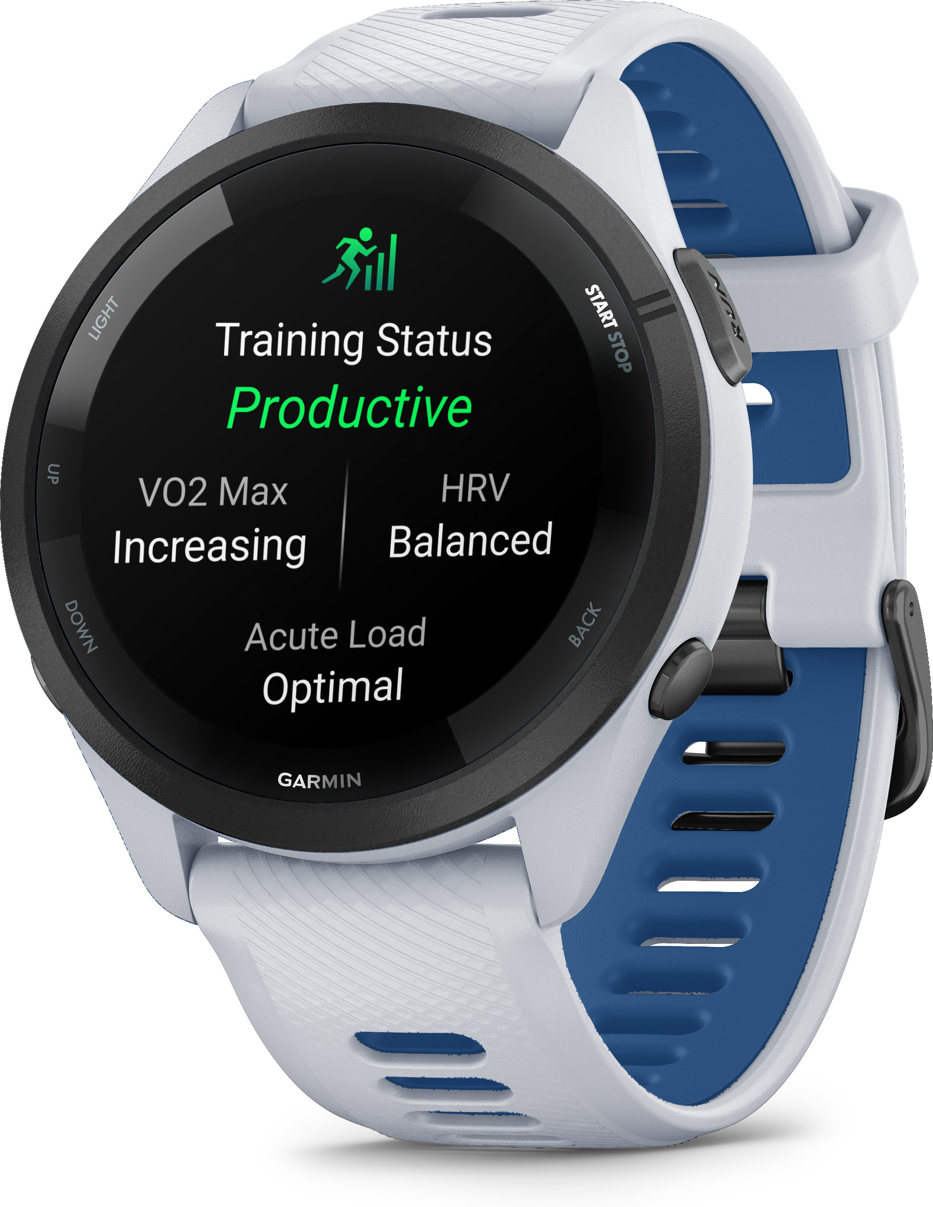 Garmin Forerunner 265 -urheilukello, valkoinen / sininen