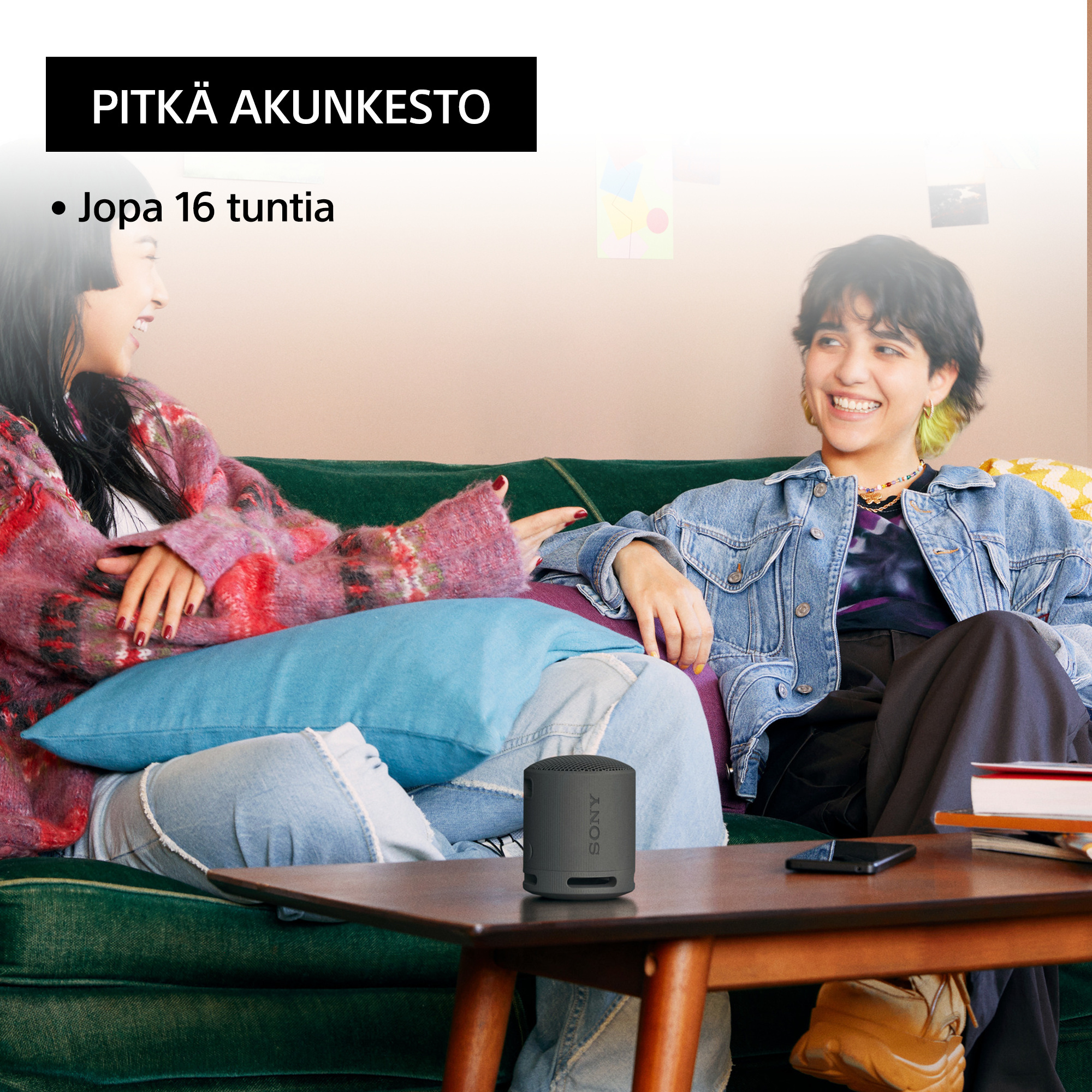 Sony SRS-XB100 Bluetooth-kaiutin, musta