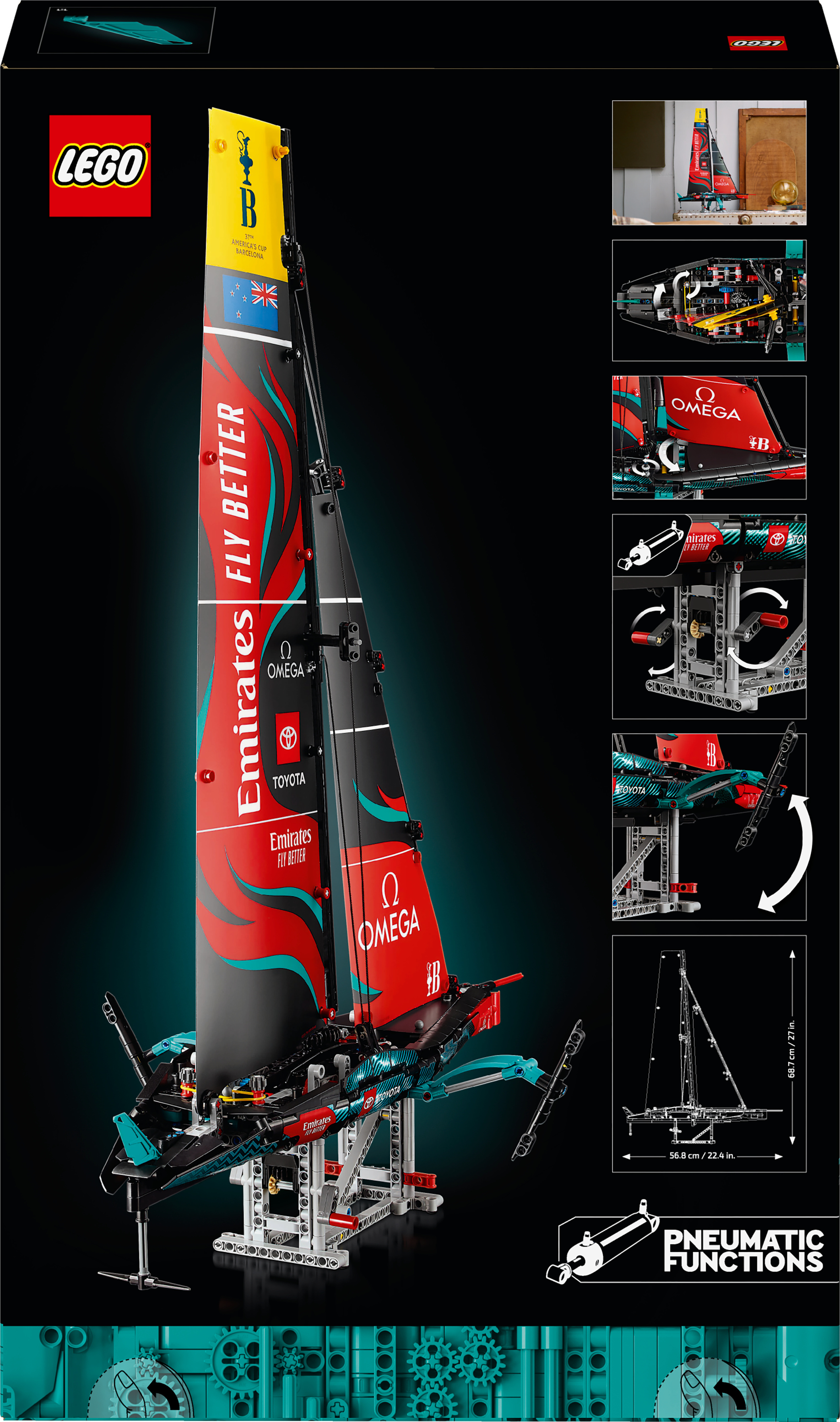 LEGO Technic 42174 - Emirates Team New Zealand AC75 ‑jahti
