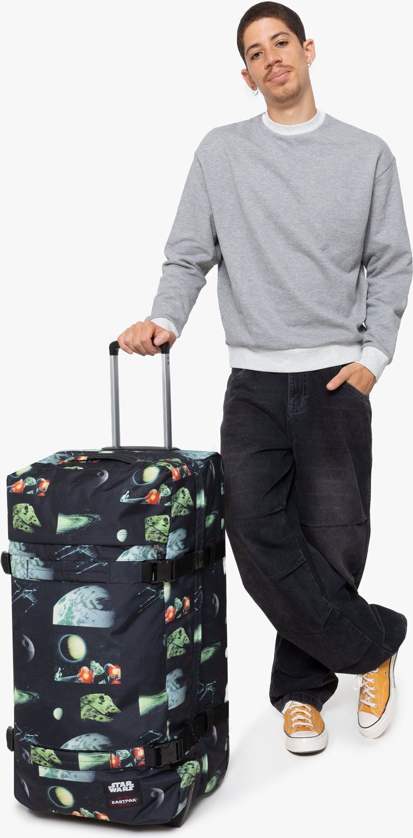 Eastpak TRANSIT'R L Star Wars 79 cm -matkalaukku, galaxy black