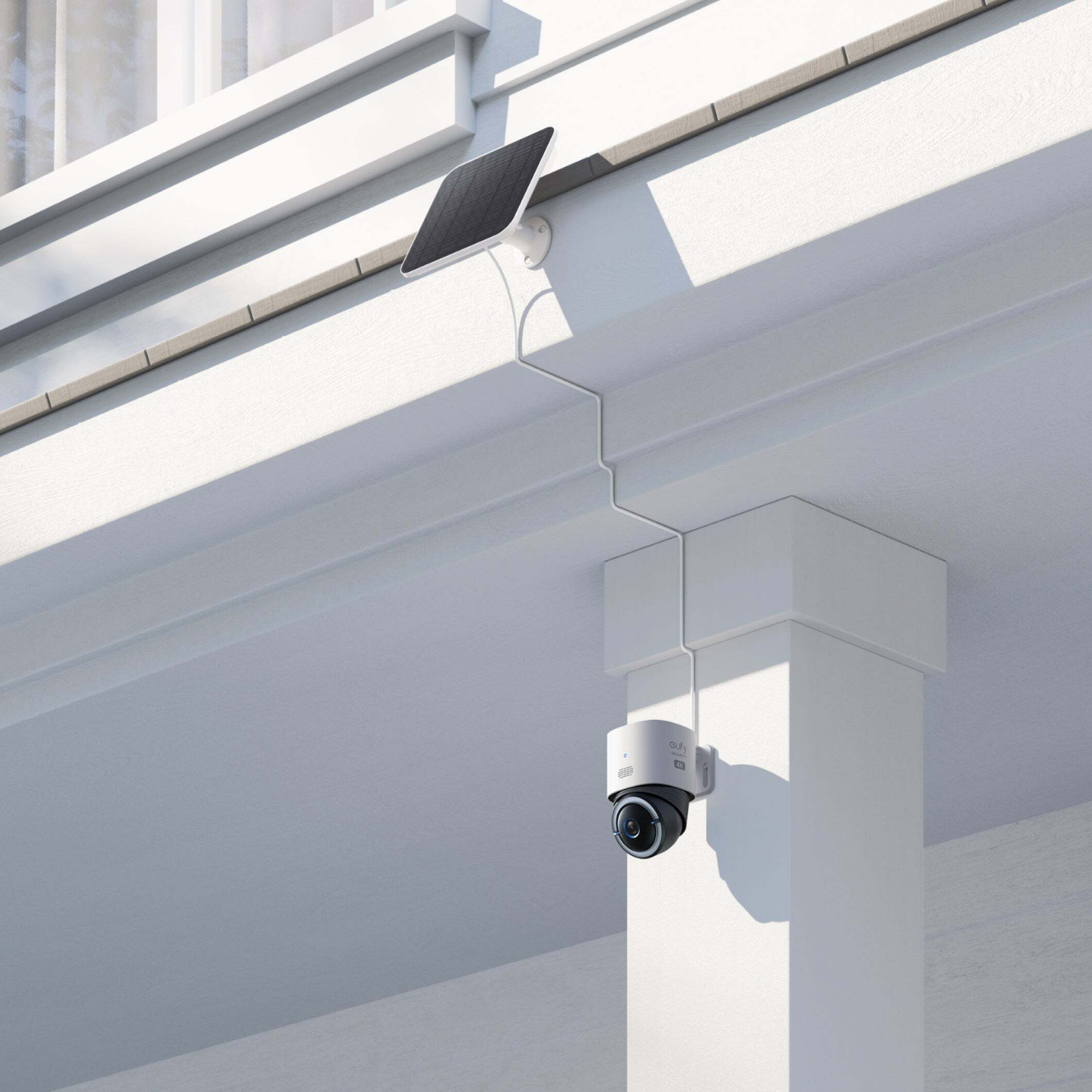 Anker eufy 4G LTE Cam S330 -valvontakamera, ulkokäyttöön, valkoinen