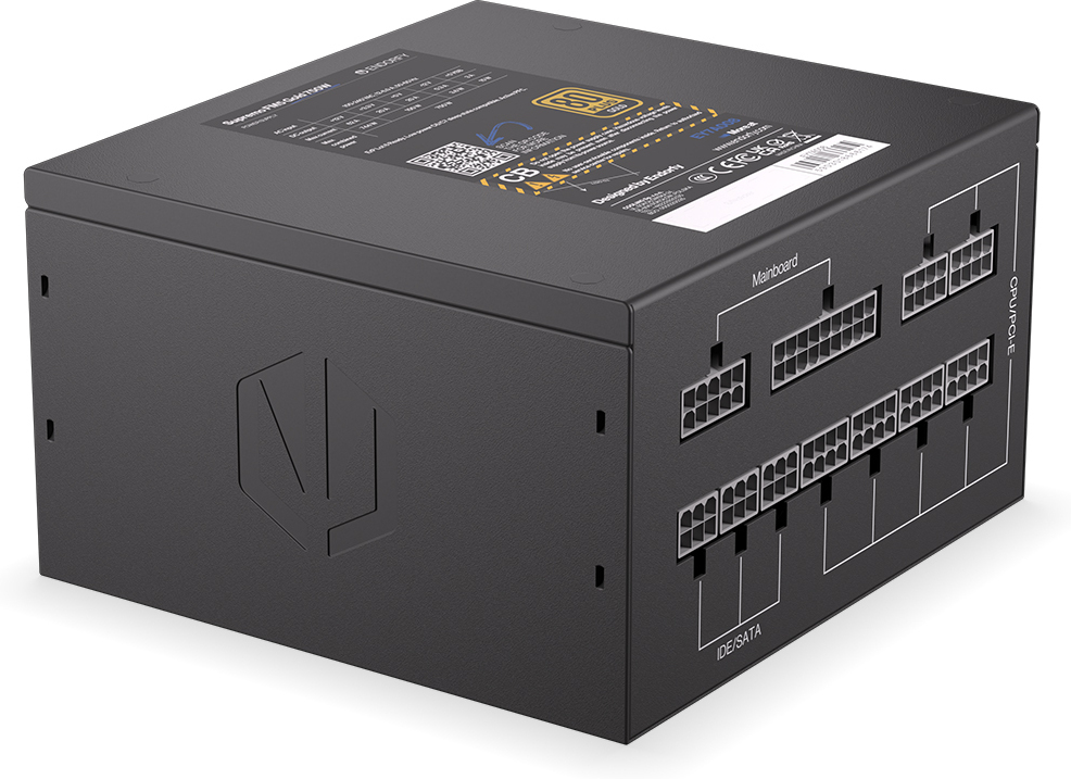 Endorfy Supremo FM5 Gold 750 W -ATX-virtalähde, musta