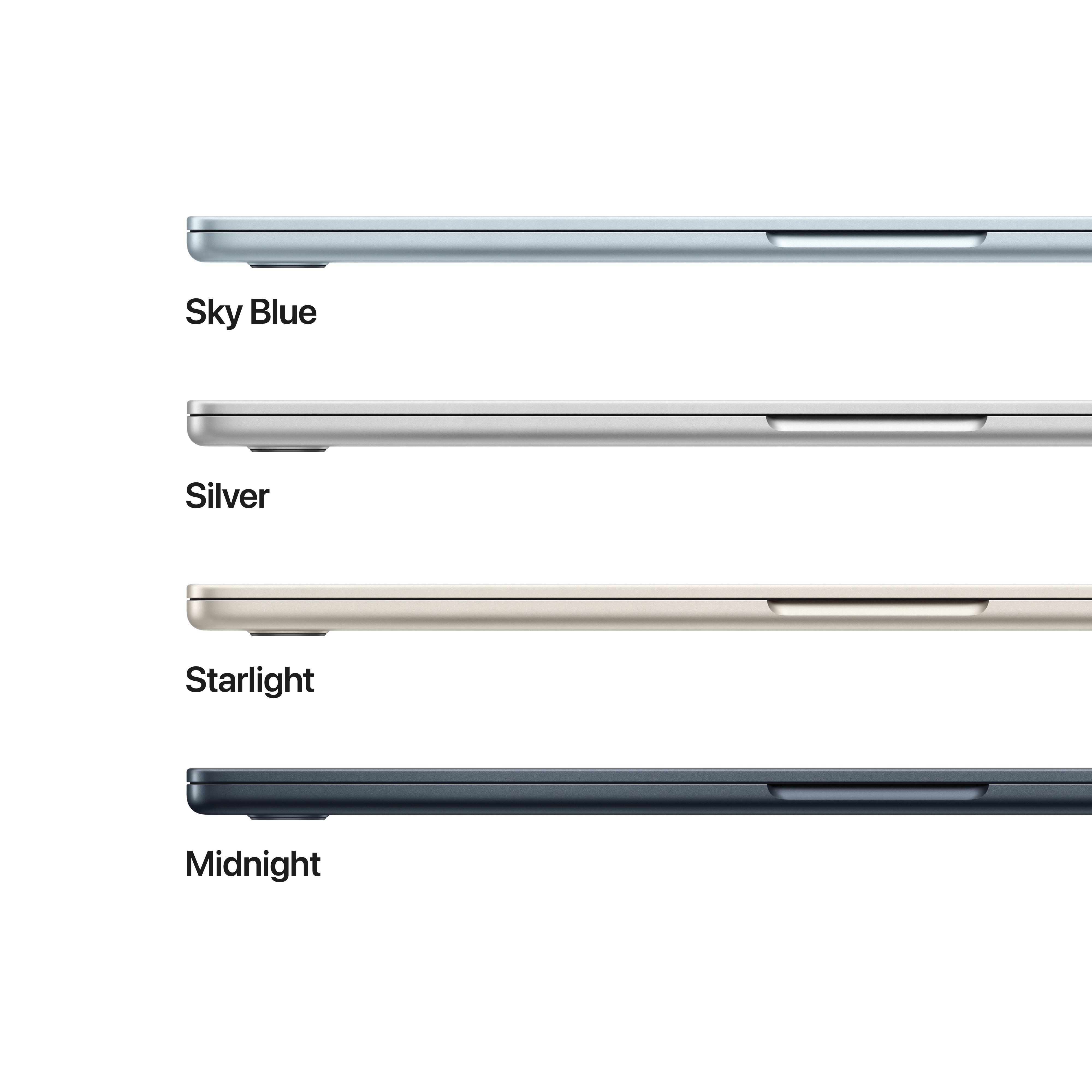 Apple MacBook Air 15" M4 24 Gt, 512 Gt 2025 -kannettava, keskiyö (MC6L4)