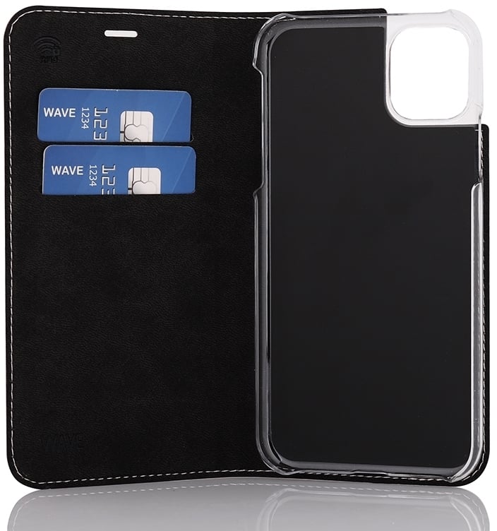 Wave BookCase suojakotelo, iPhone 11, musta