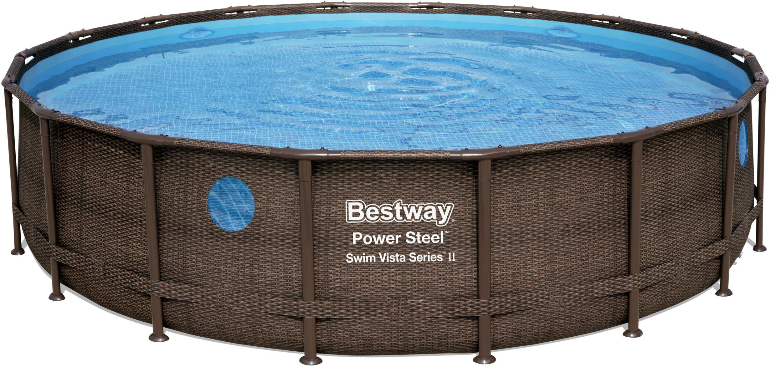 Бассейн ротанг Bestway. Бассейн 488х122. Каркасный бассейн Bestway Power Steel 56675, 722х122 см. Бассейн Bestway Power Steel Swim Vista Set 56725.