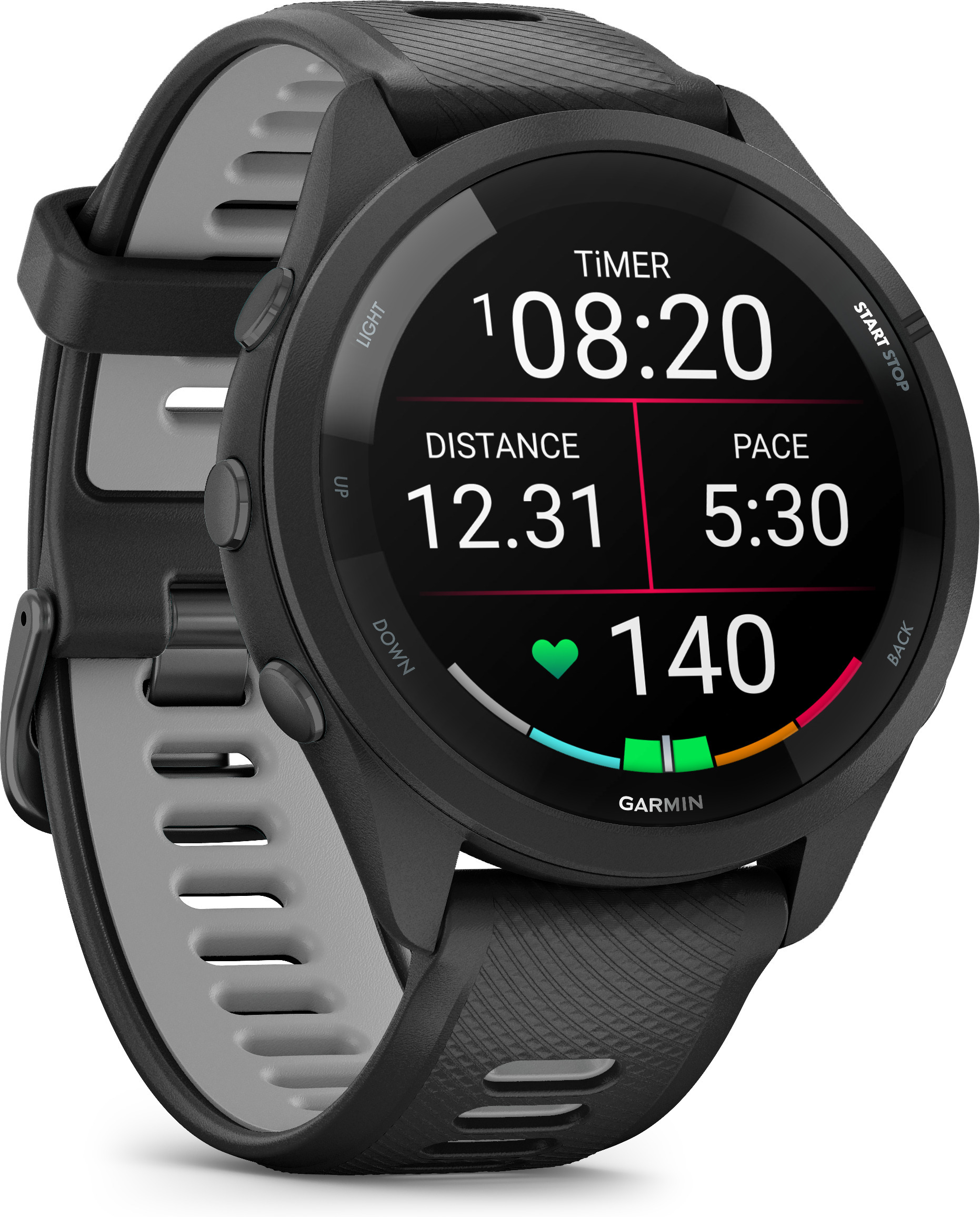 Garmin Forerunner 265 -urheilukello, musta / harmaa