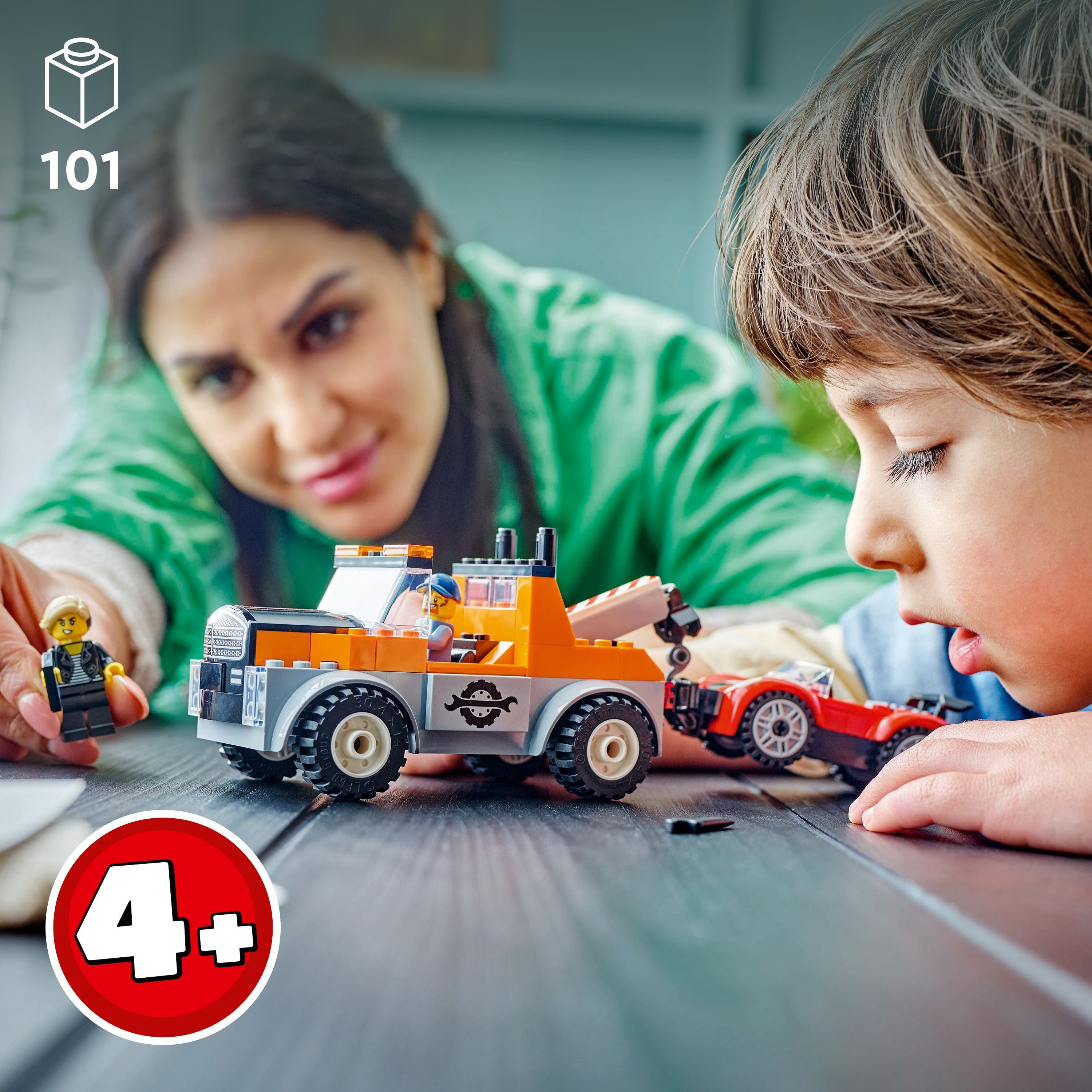 LEGO City Great Vehicles 60407 - Punainen kaksikerroksinen turistibussi