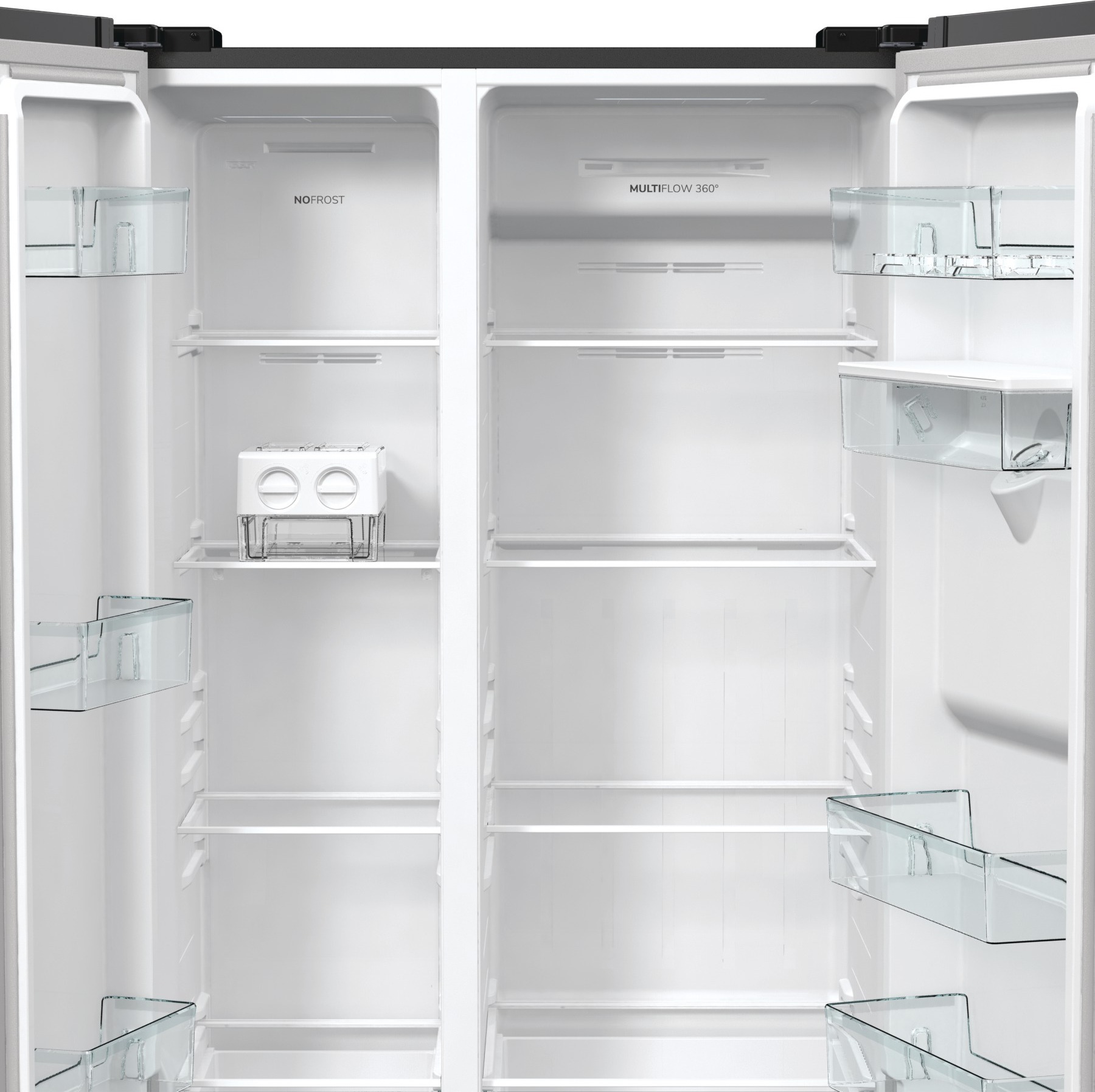 Gorenje NRR9185EABXLWD Side By Side, musta