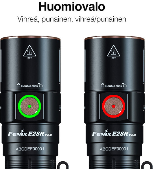 Fenix E28R V2.0 -taskulamppu, 1700 lm