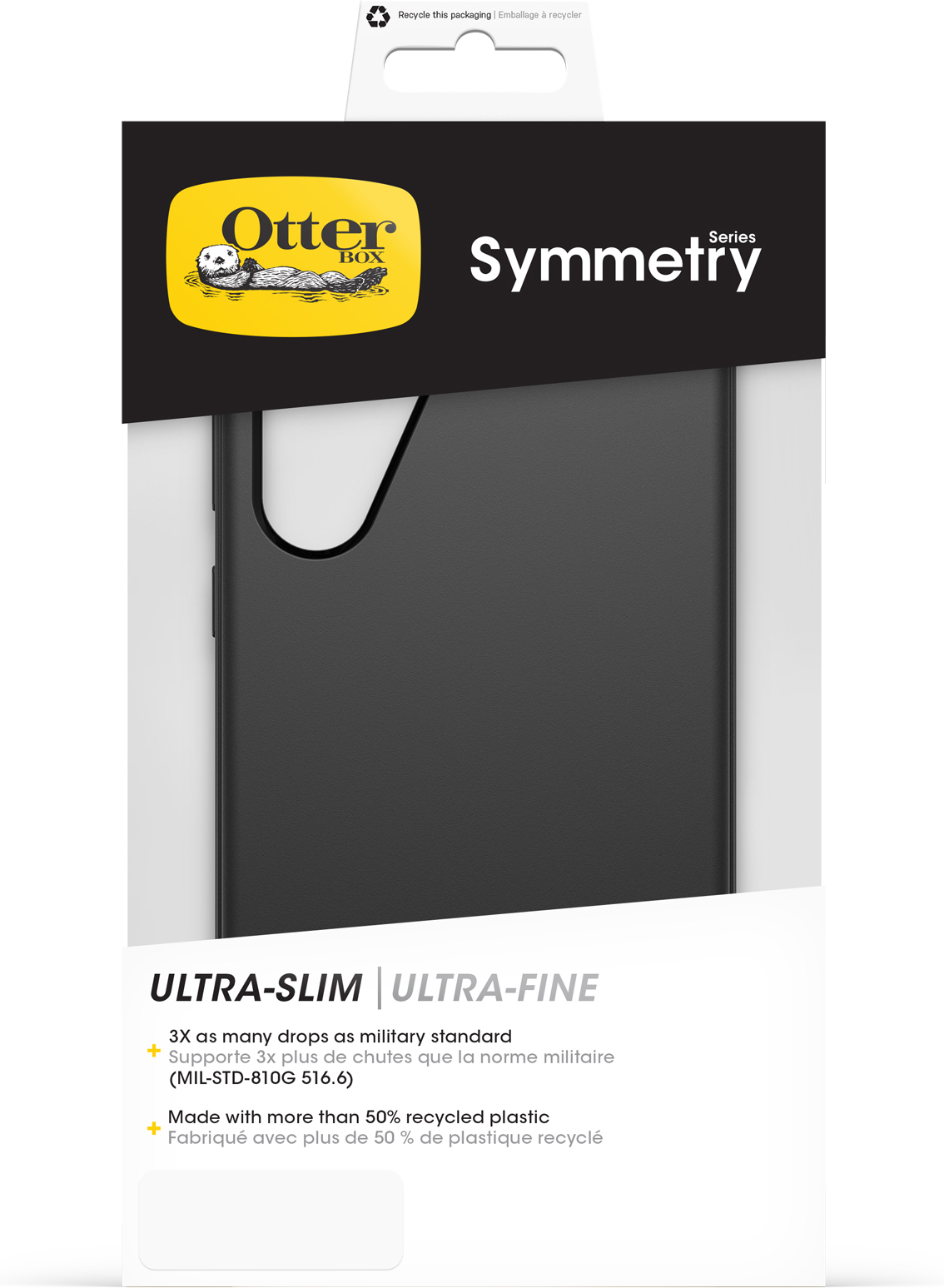 Otterbox Symmetry -suojakuori, Samsung Galaxy S24+, musta