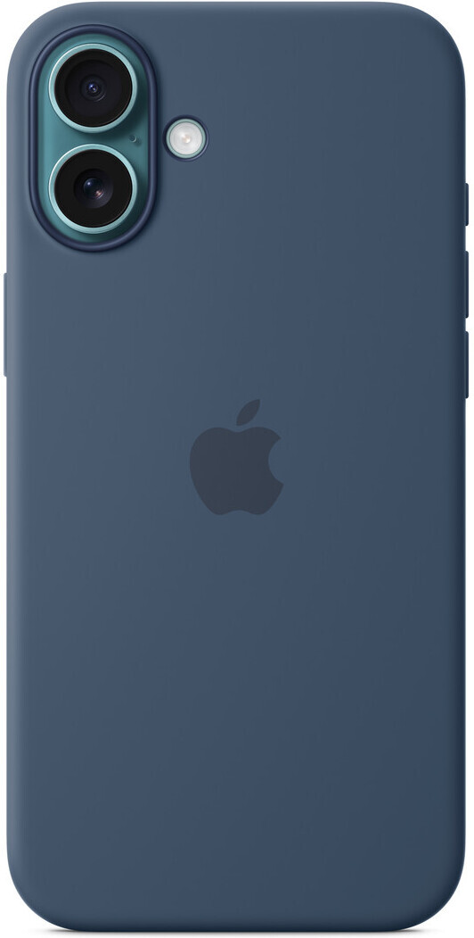 Apple iPhone 16 Plus silikonikuori MagSafella, farkun­sininen