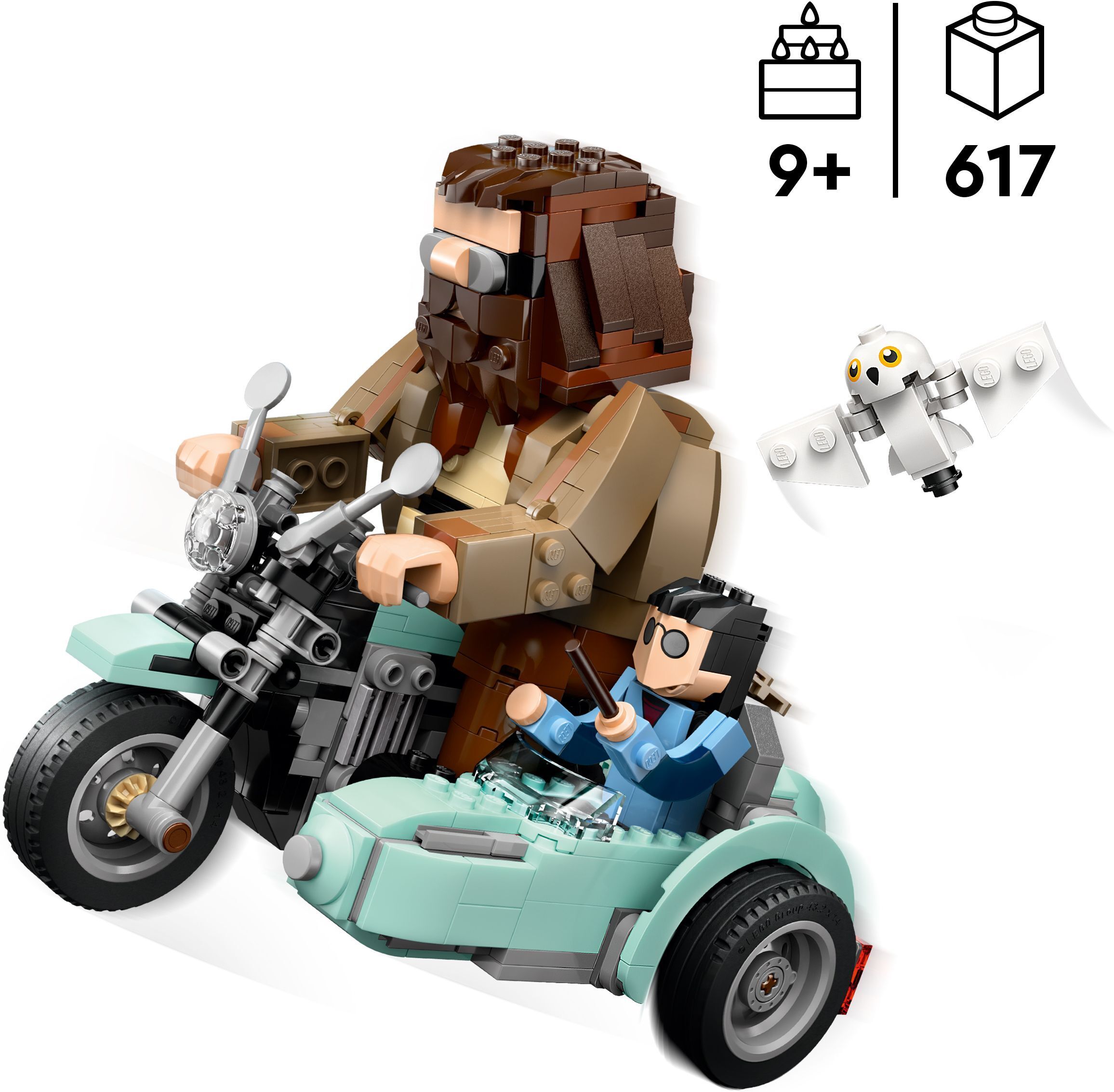 LEGO Harry Potter 76443 – Hagrid ja Harry moottoripyöräajelulla
