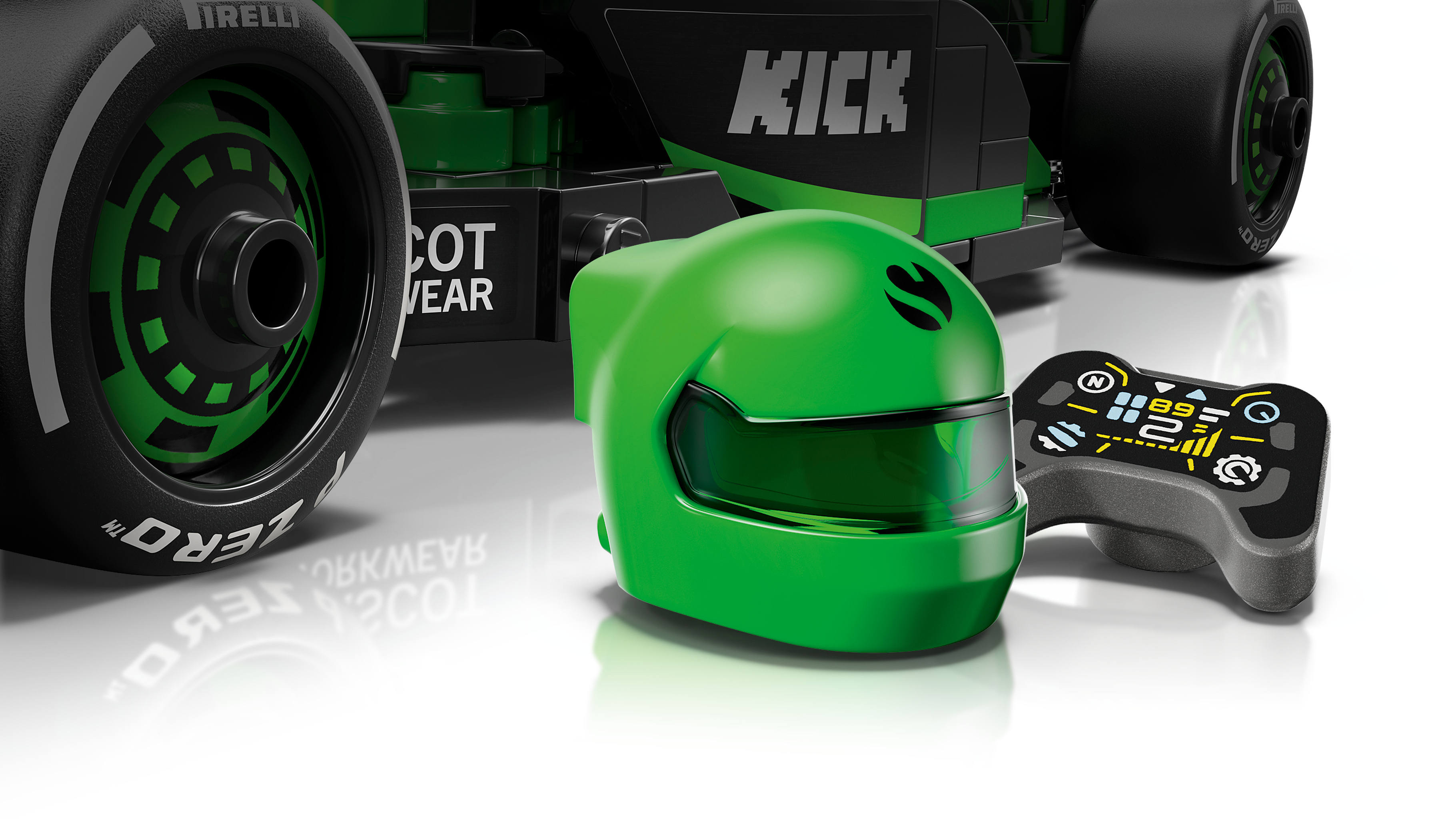 LEGO Speed Champions 77247 – KICK Sauber F1® Team C44 ‑kilpa-auto