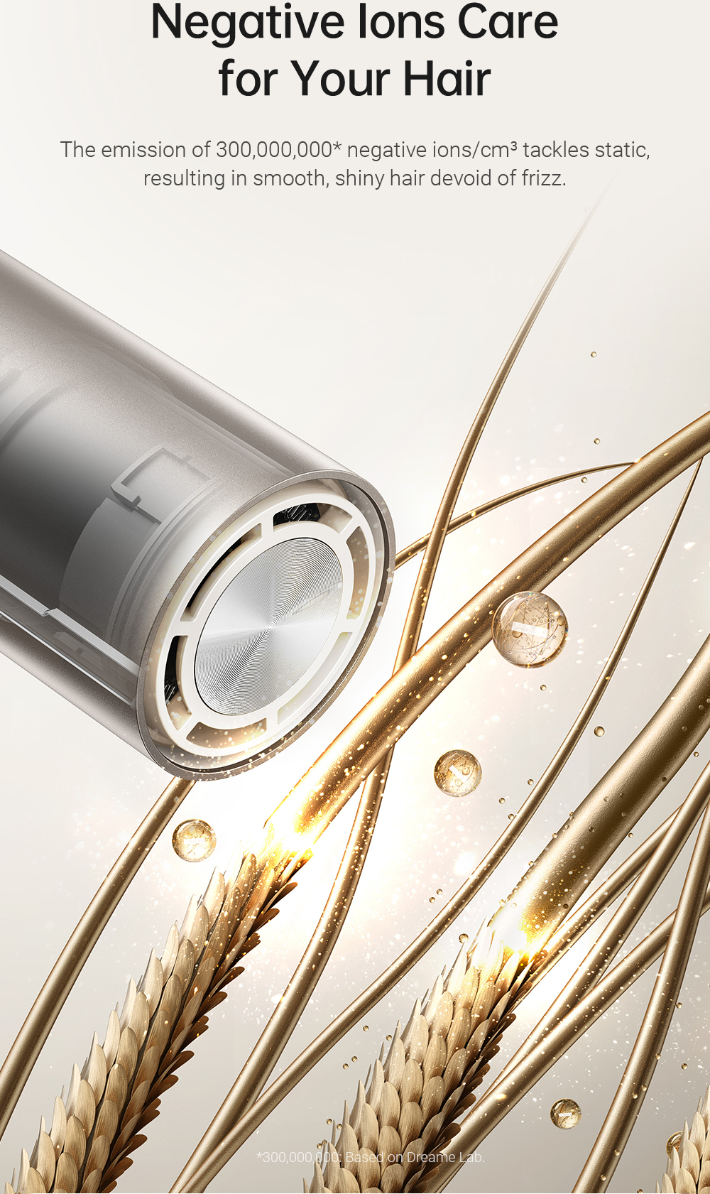 Dreame Pocket hiustenkuivaaja, Titanium Gold