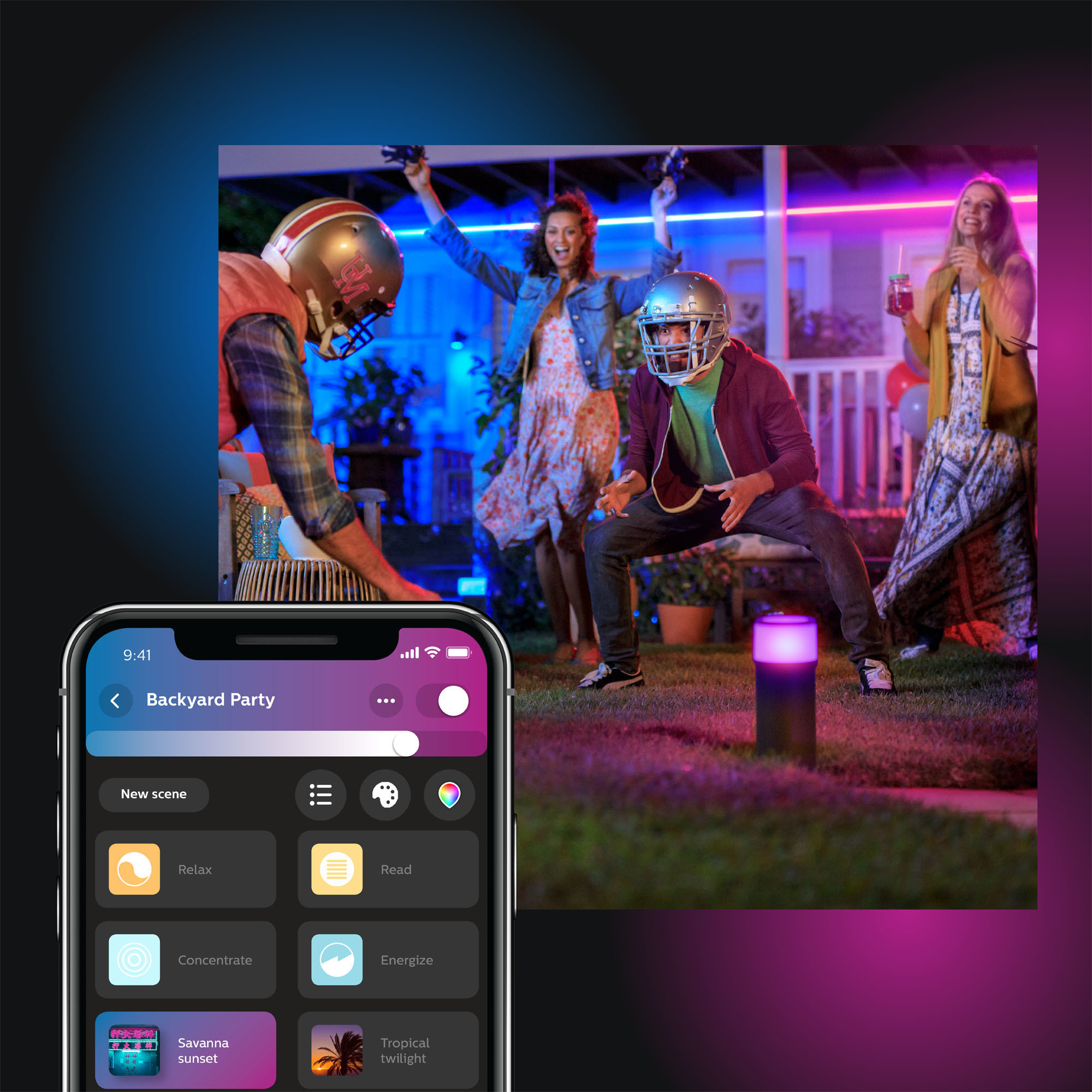 Philips Hue Outdoor Lightstrip -valonauha 2 m, ulkokäyttöön