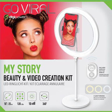 DigiPower My Story 10" -rengasvalo