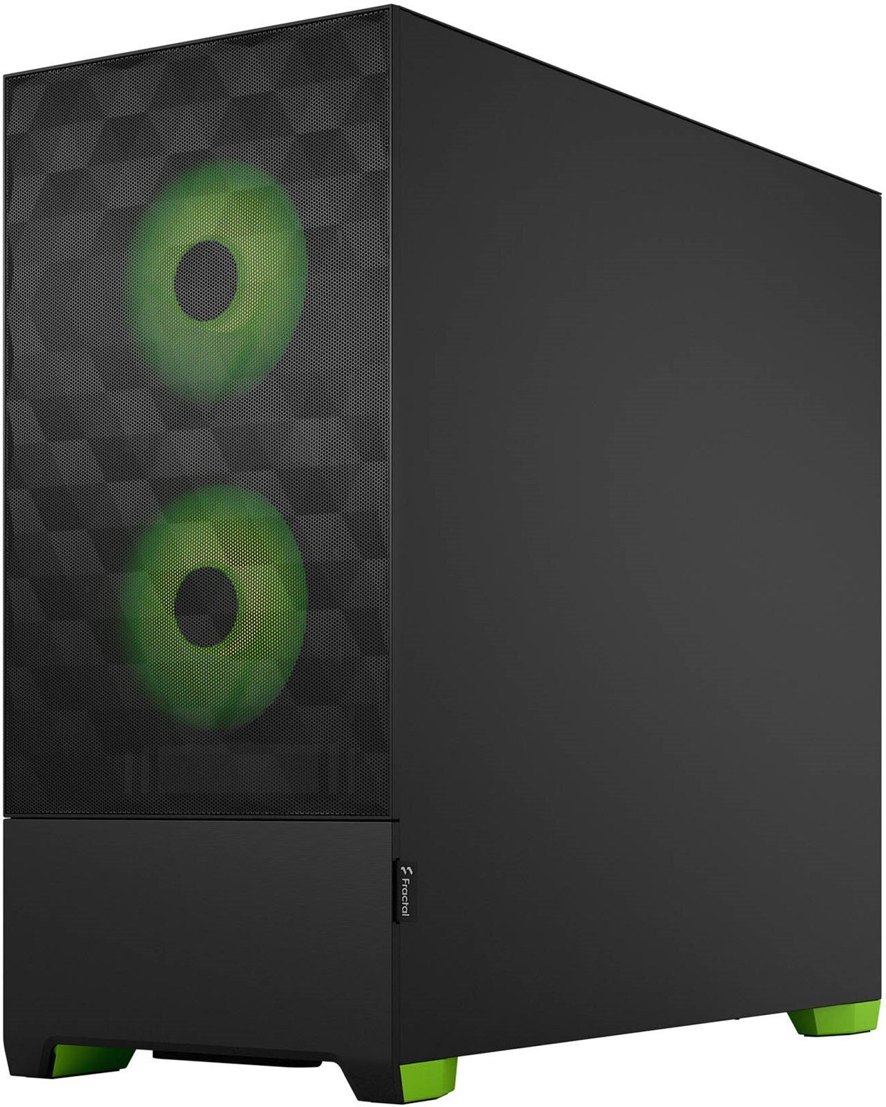 Fractal Design Pop Air RGB Green Core TG ATX-kotelo ikkunalla, musta/vihreä