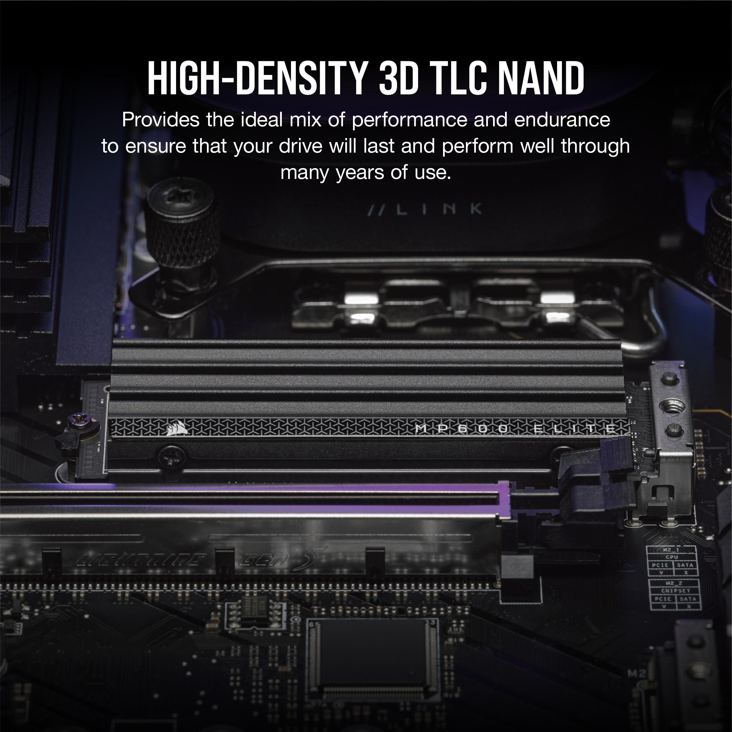Corsair MP600 Elite 2 Tt M.2 NVMe -SSD-kovalevy