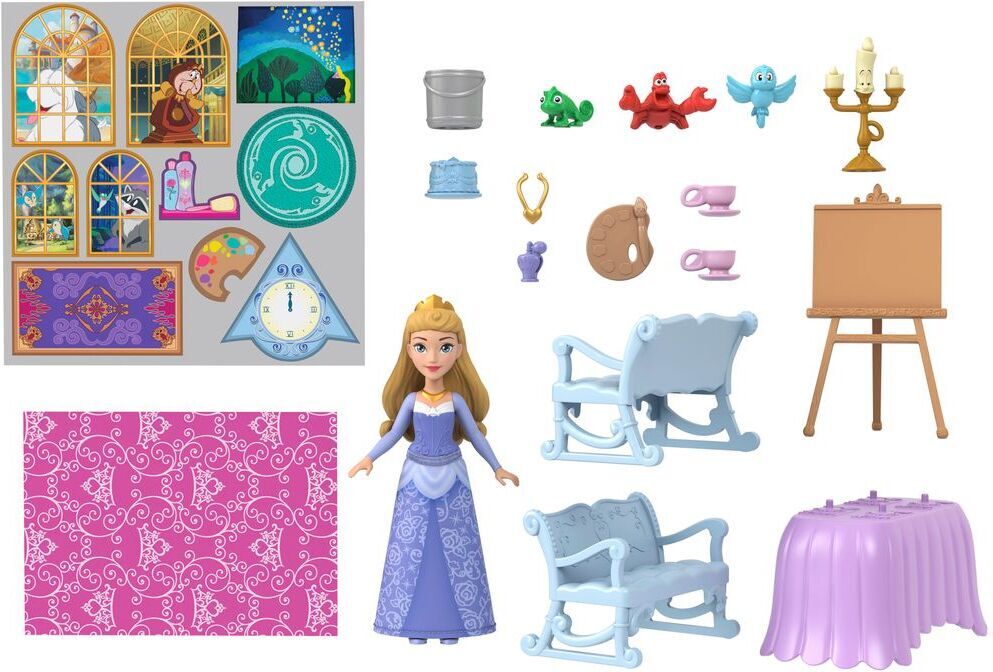 Disney Princess 2-in-1 - vaunuista linnaksi -leikkisetti