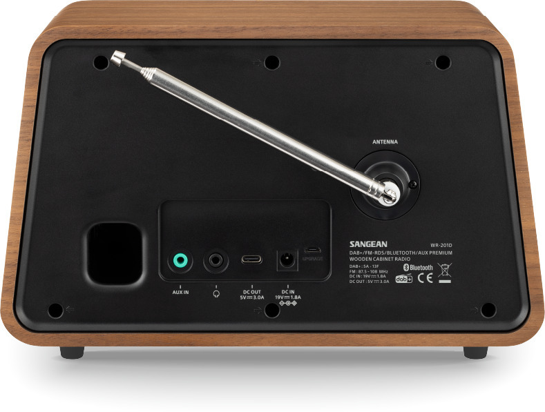 Sangean WR-101 pöytäradio, Bluetooth, vaalea tammi
