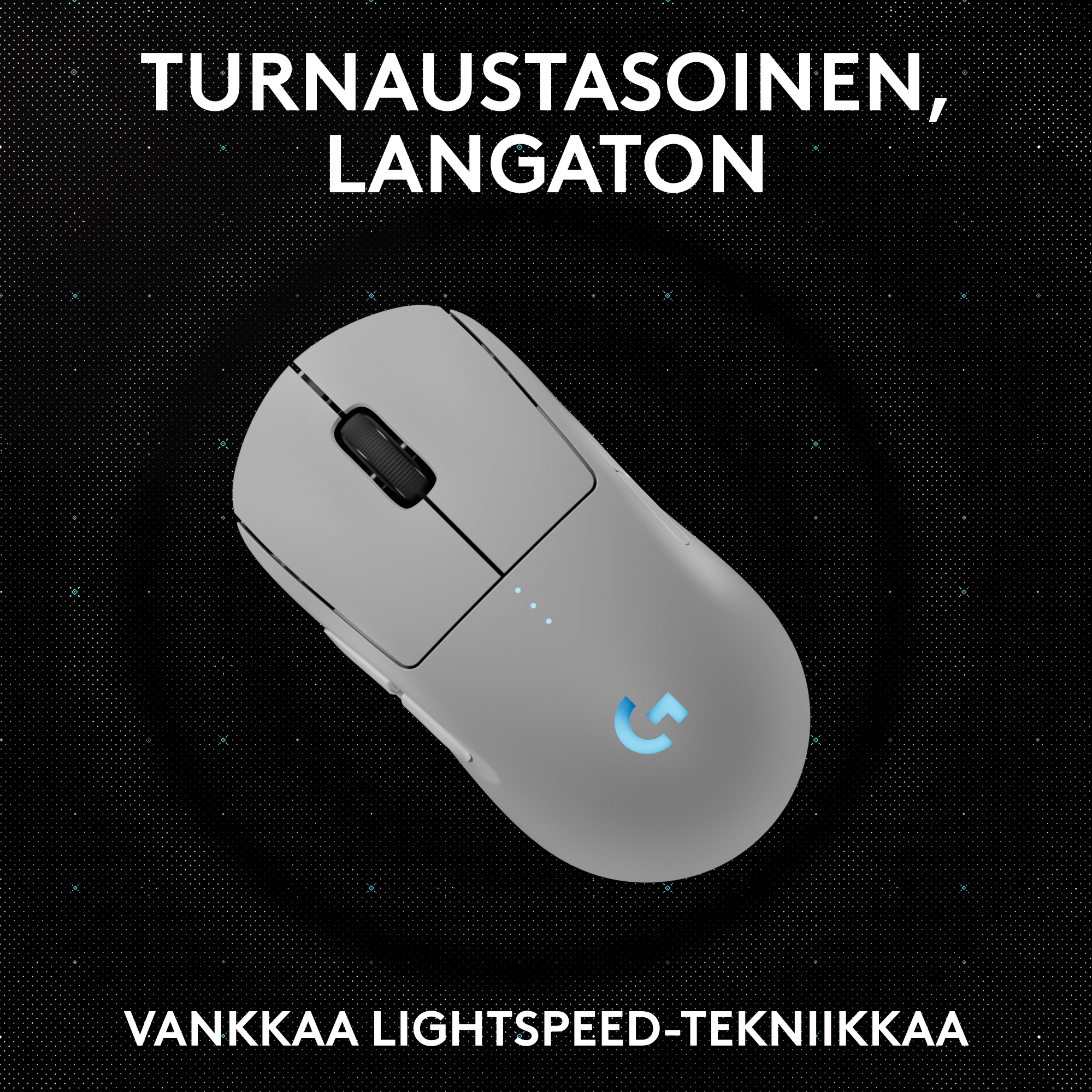 Logitech G915 X LIGHTSPEED TKL -matalaprofiilinen pelinäppäimistö, Tactile-kytkimet, valkoinen
