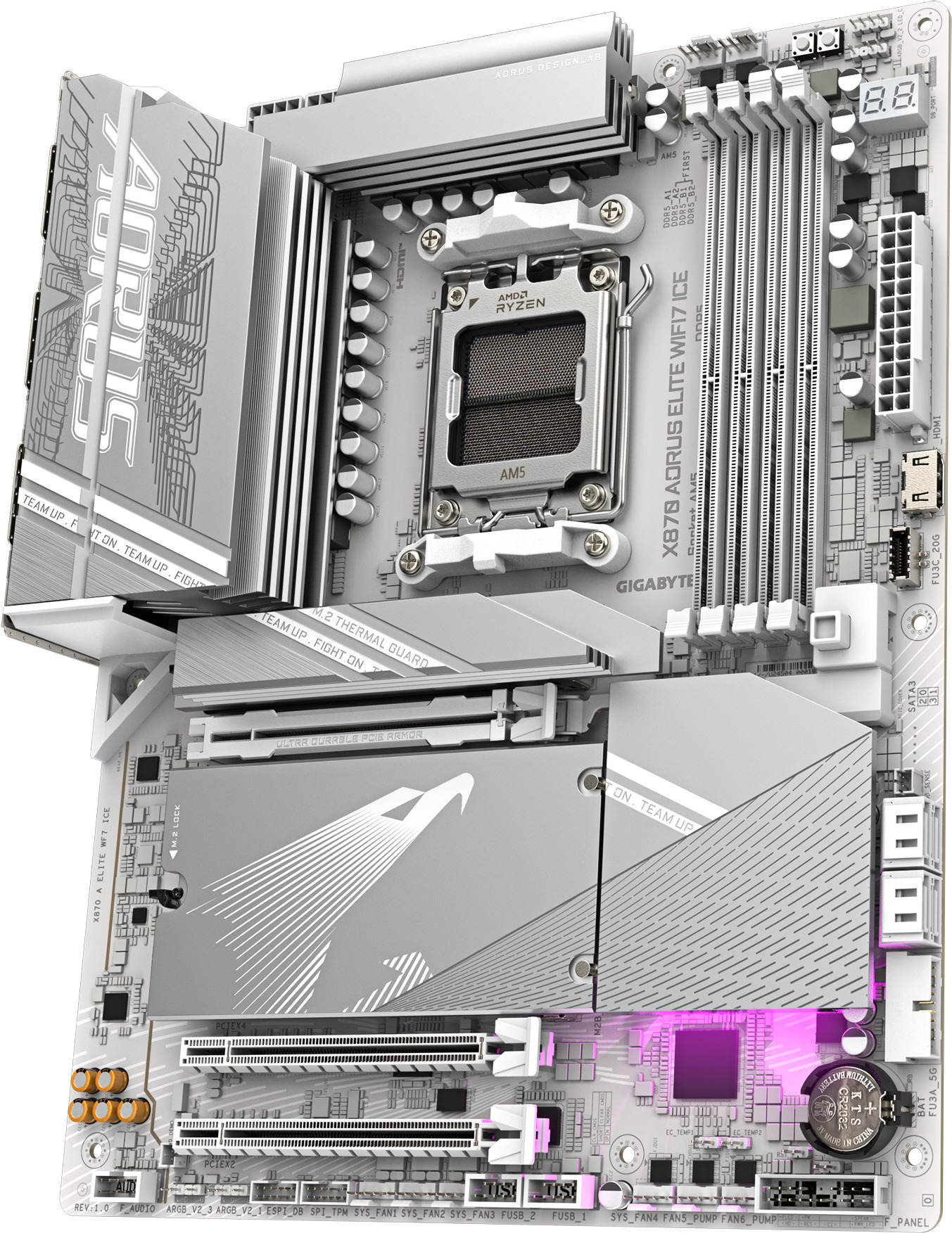 Gigabyte X870 AORUS ELITE WF7 ICE ATX -emolevy