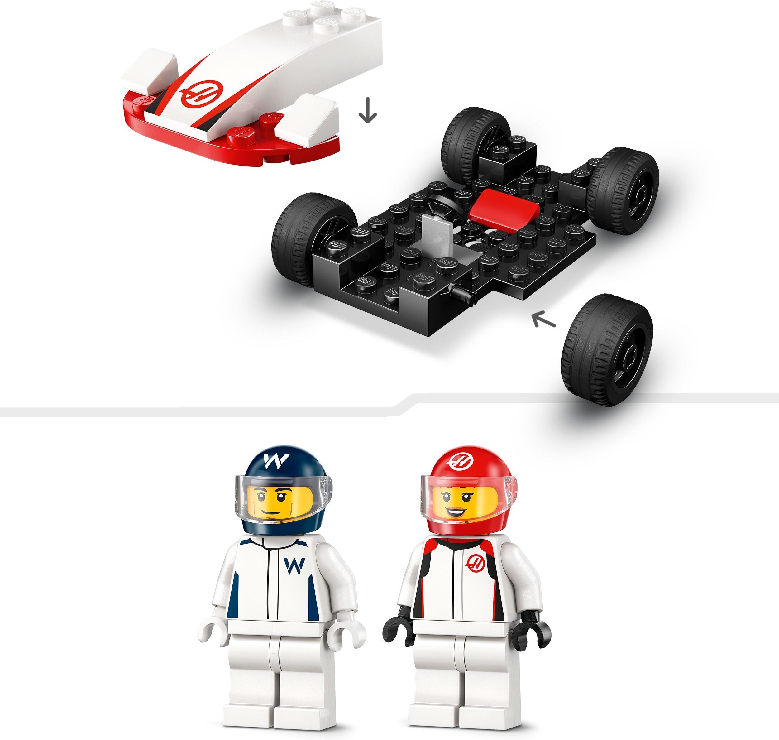 LEGO City 60464 – F1-kilpa-autot Williams Racing ja Haas F1