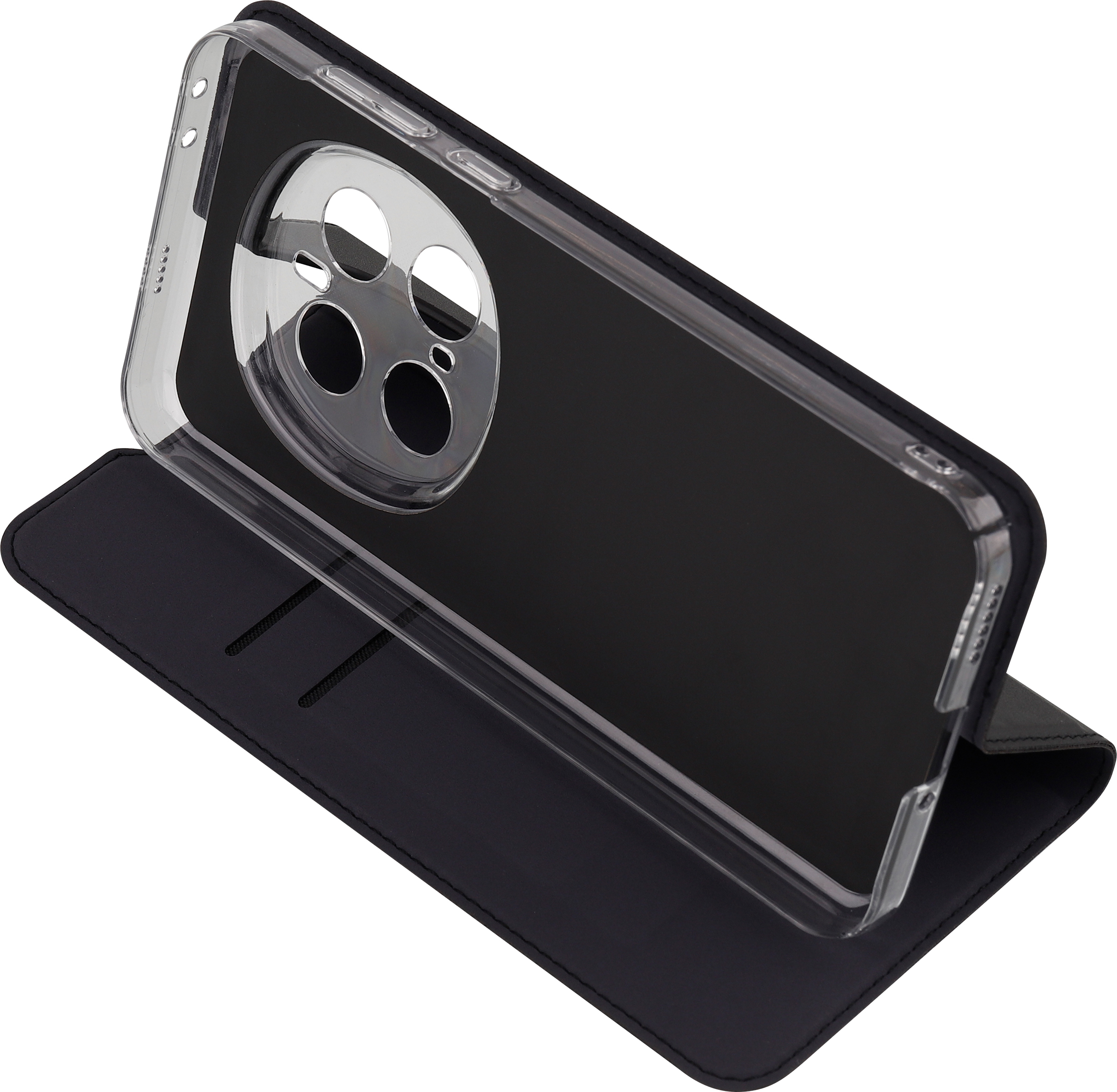 Fonekit Bookcase -suojakotelo, Honor Magic7 Pro, musta