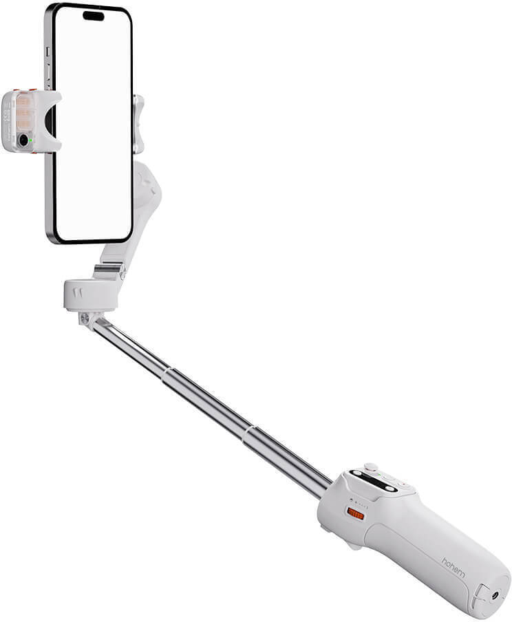 HOHEM iSteady V3 AI Kit gimbaali älypuhelimelle, valkoinen