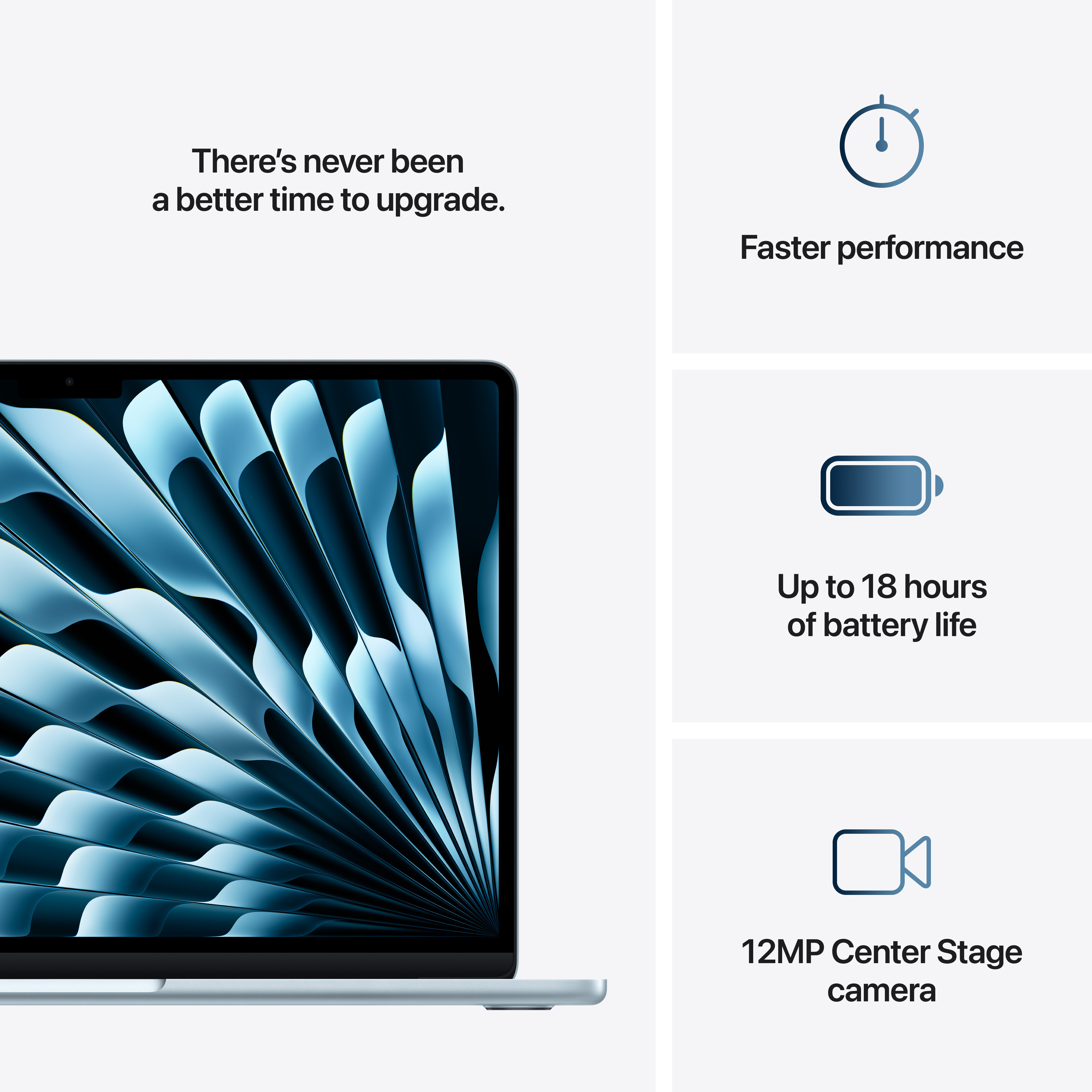 Apple MacBook Air 13" M4 16 Gt, 256 Gt 2025 -kannettava, keskiyö (MW123)