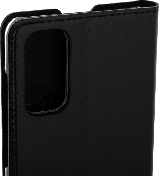 Wave BookCase -suojakotelo, Samsung Galaxy S20, musta