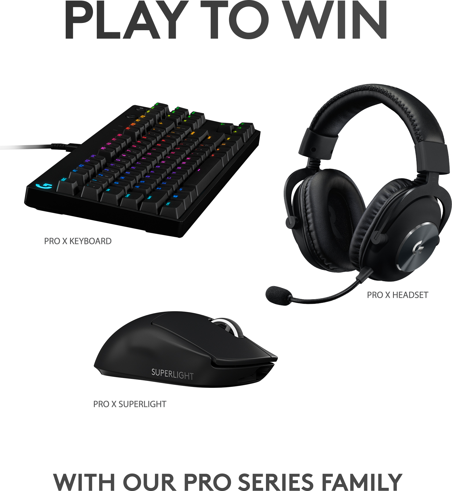 Logitech Pro X Superlight -pelihiiri, musta