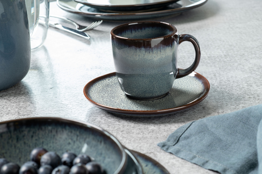 Villeroy & Boch Lave Gris -kahvikupin alunen, 15,5 cm