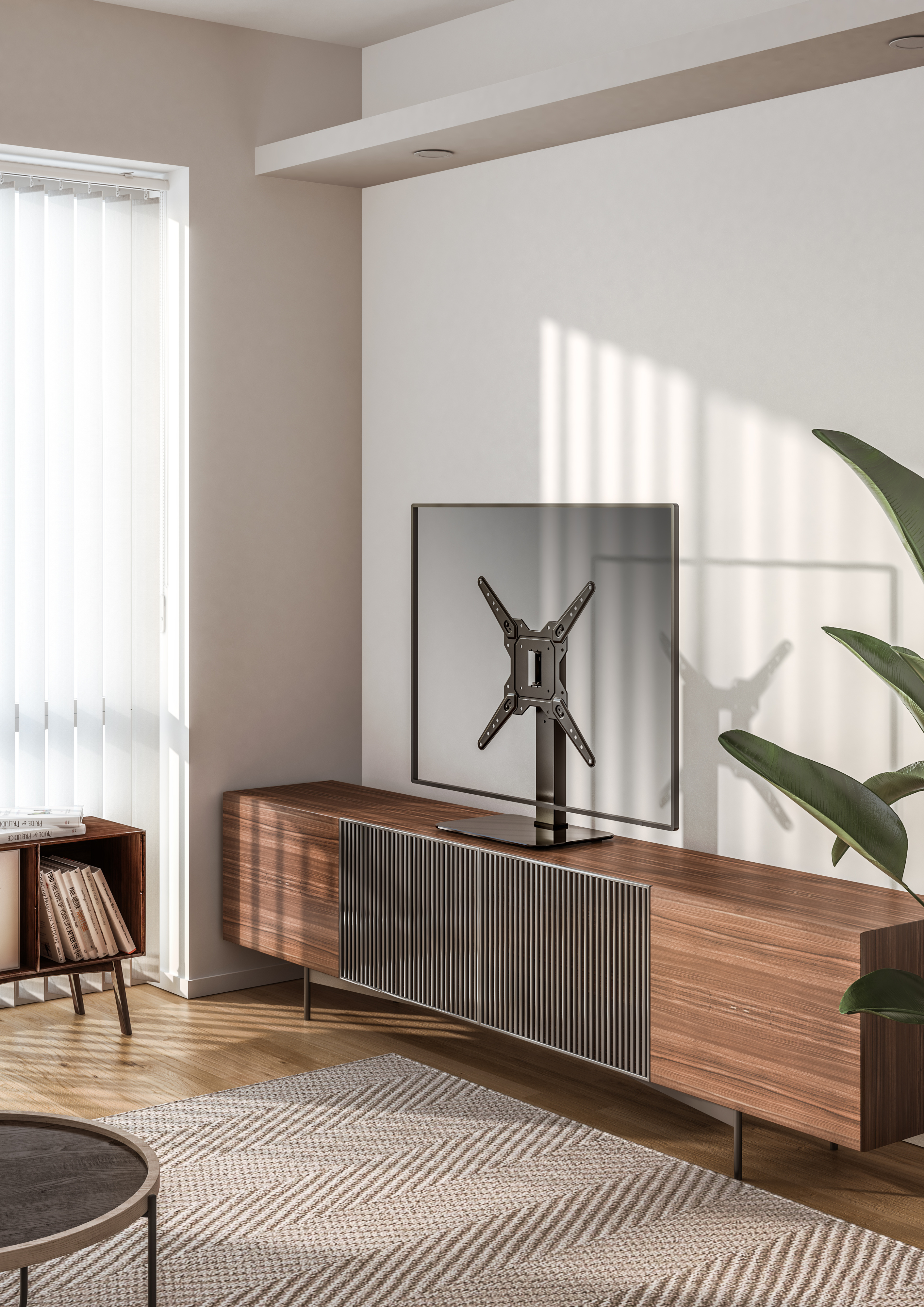 Mozi TS-2 Medium 23"-55" -television kääntyvä pöytäjalusta