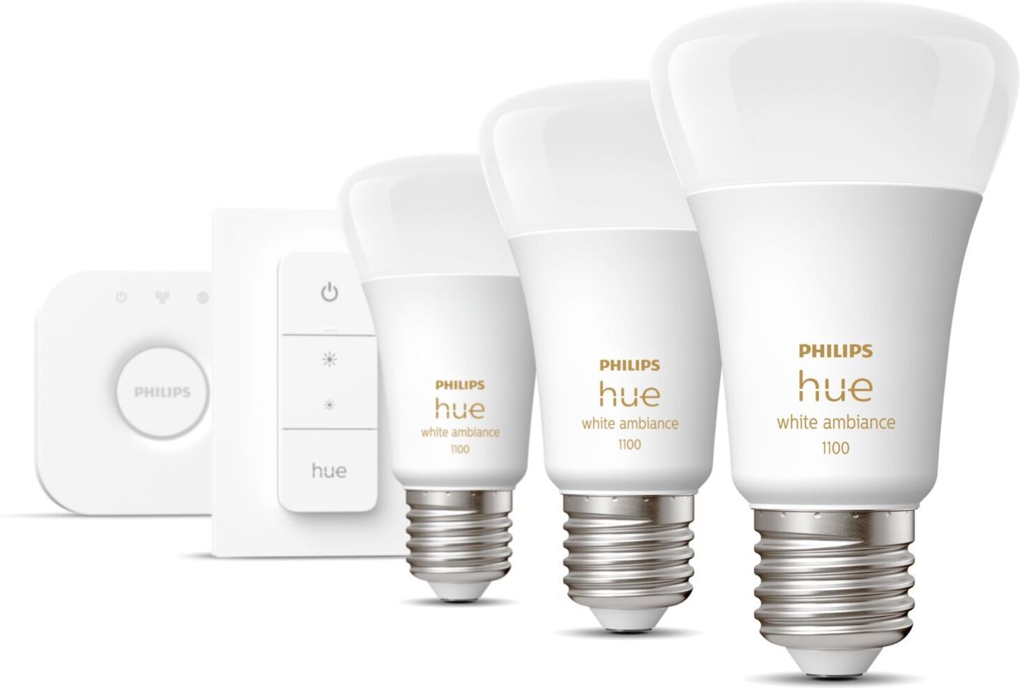 Philips Hue Starter Kit -pakkaus, White Ambiance, E27