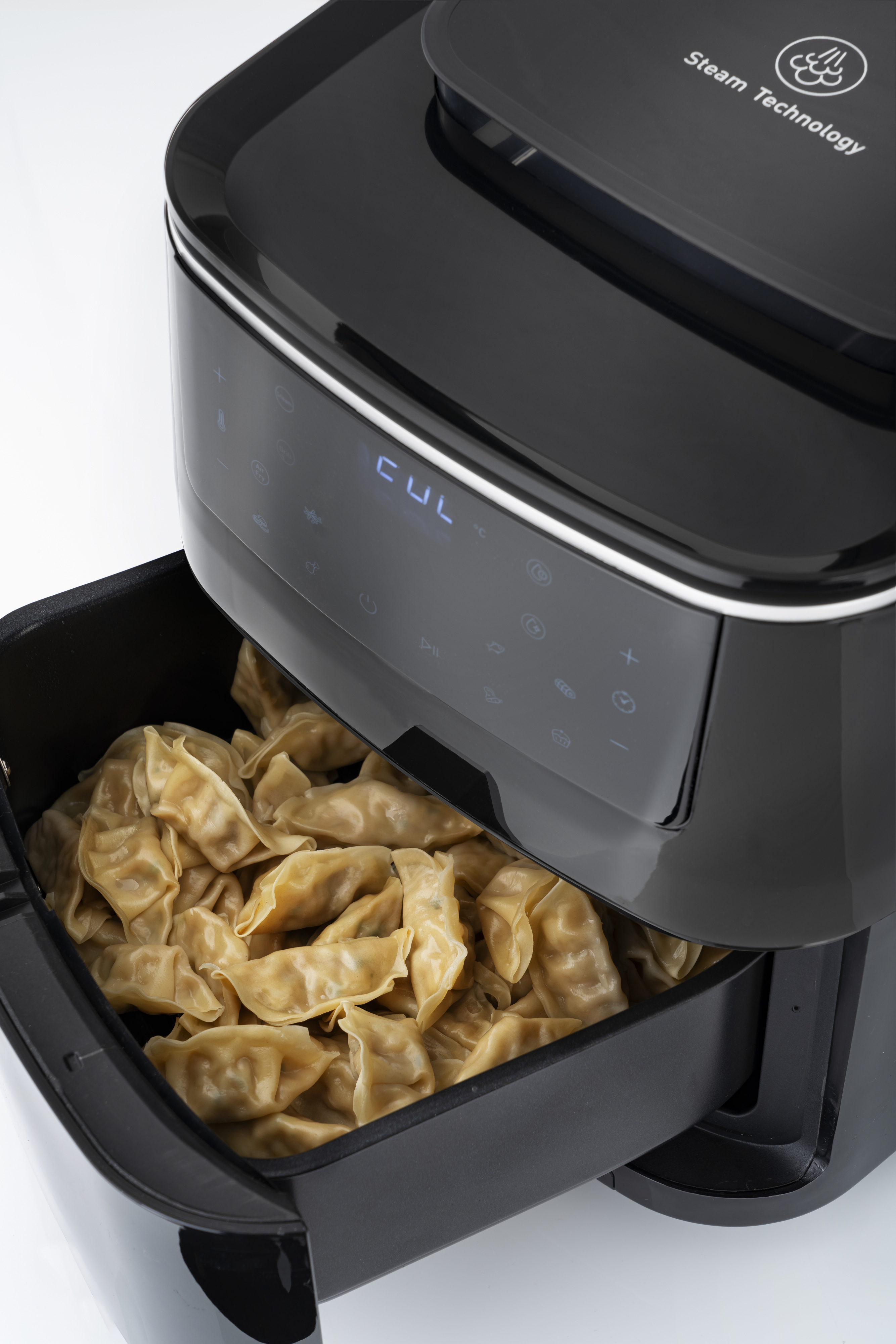 OBH Nordica Easy Fry & Grill Steam+ 3-in-1 -airfryer höyrytys- ja grillitoiminnolla, musta