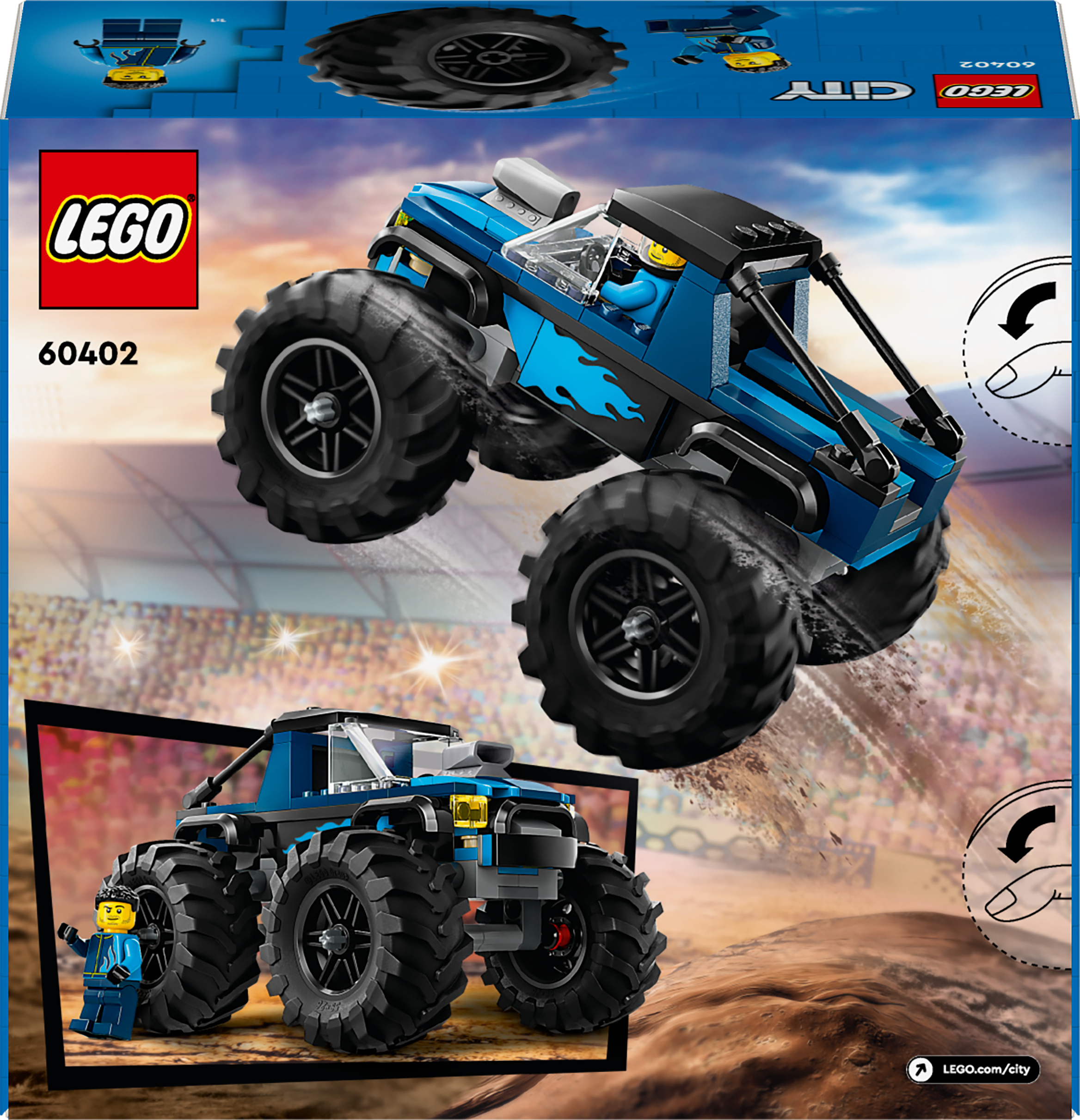 LEGO City Great Vehicles 60402  - Sininen monsteriauto