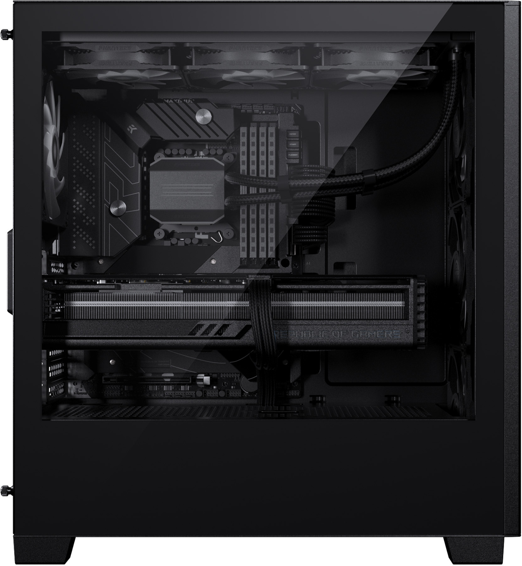 Phanteks XT Pro Mid Tower -ATX-kotelo ikkunalla, musta